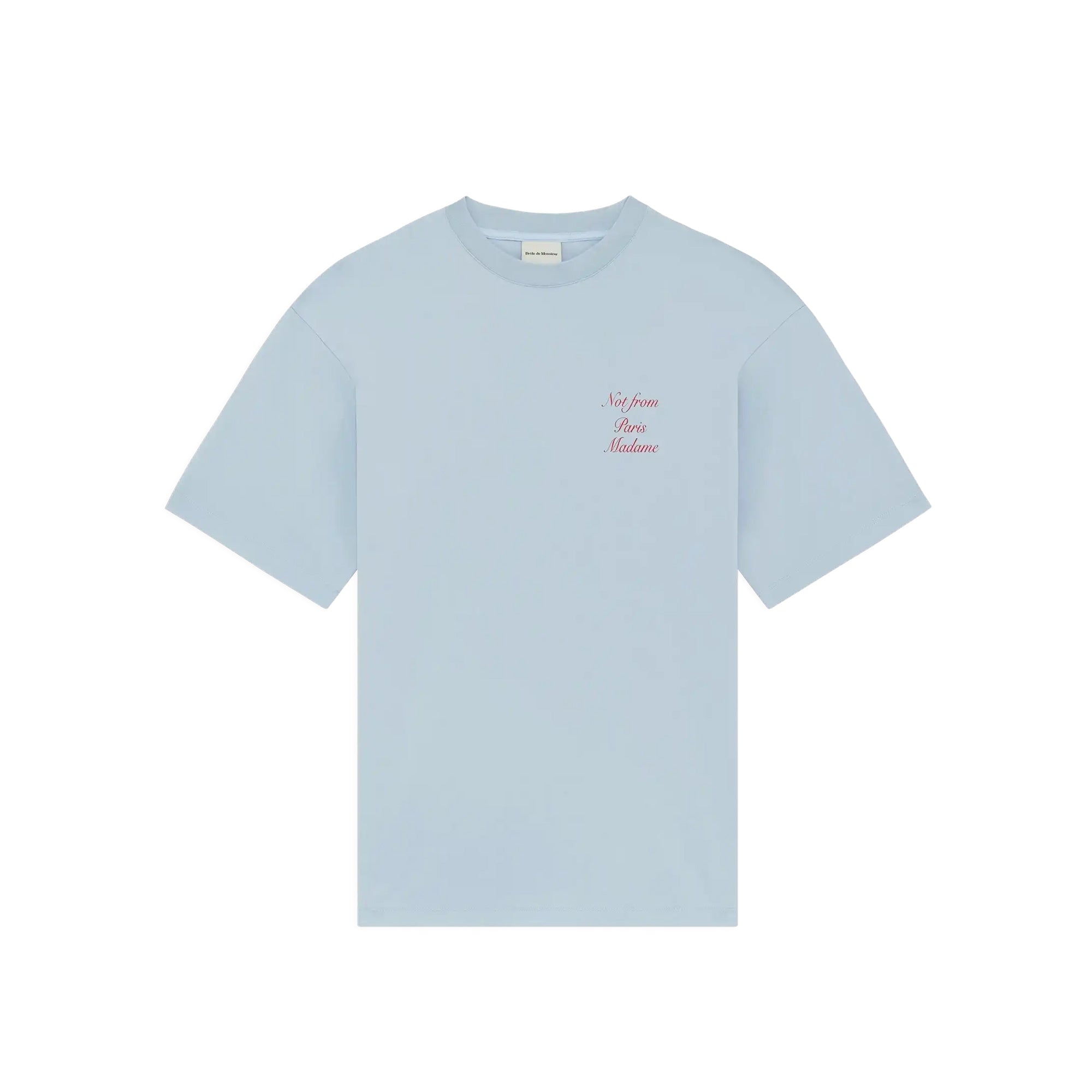 Drôle de Monsieur Mens Slogan Calligraphy Tee