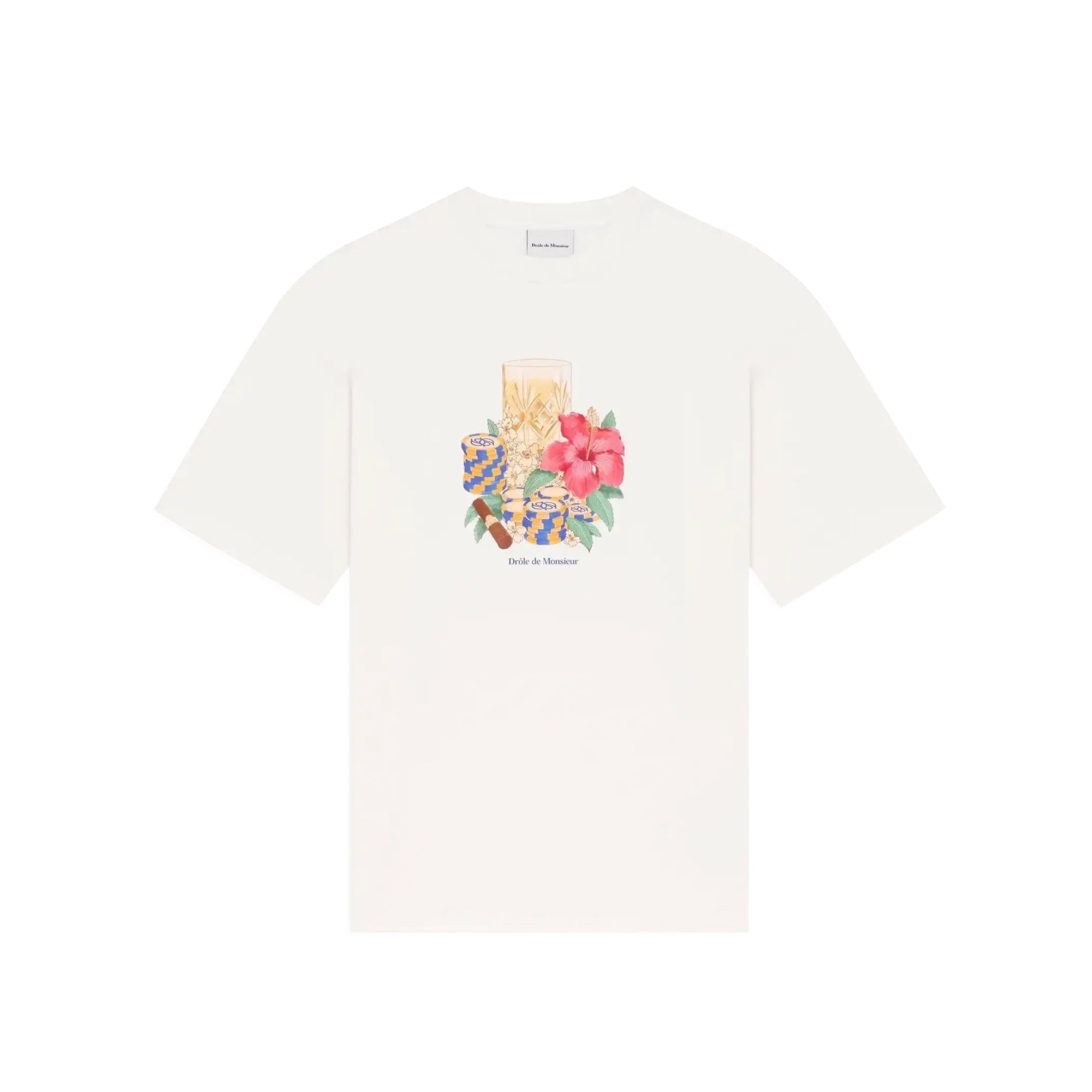 Drôle de Monsieur Mens Hibiscus Club Tee card image