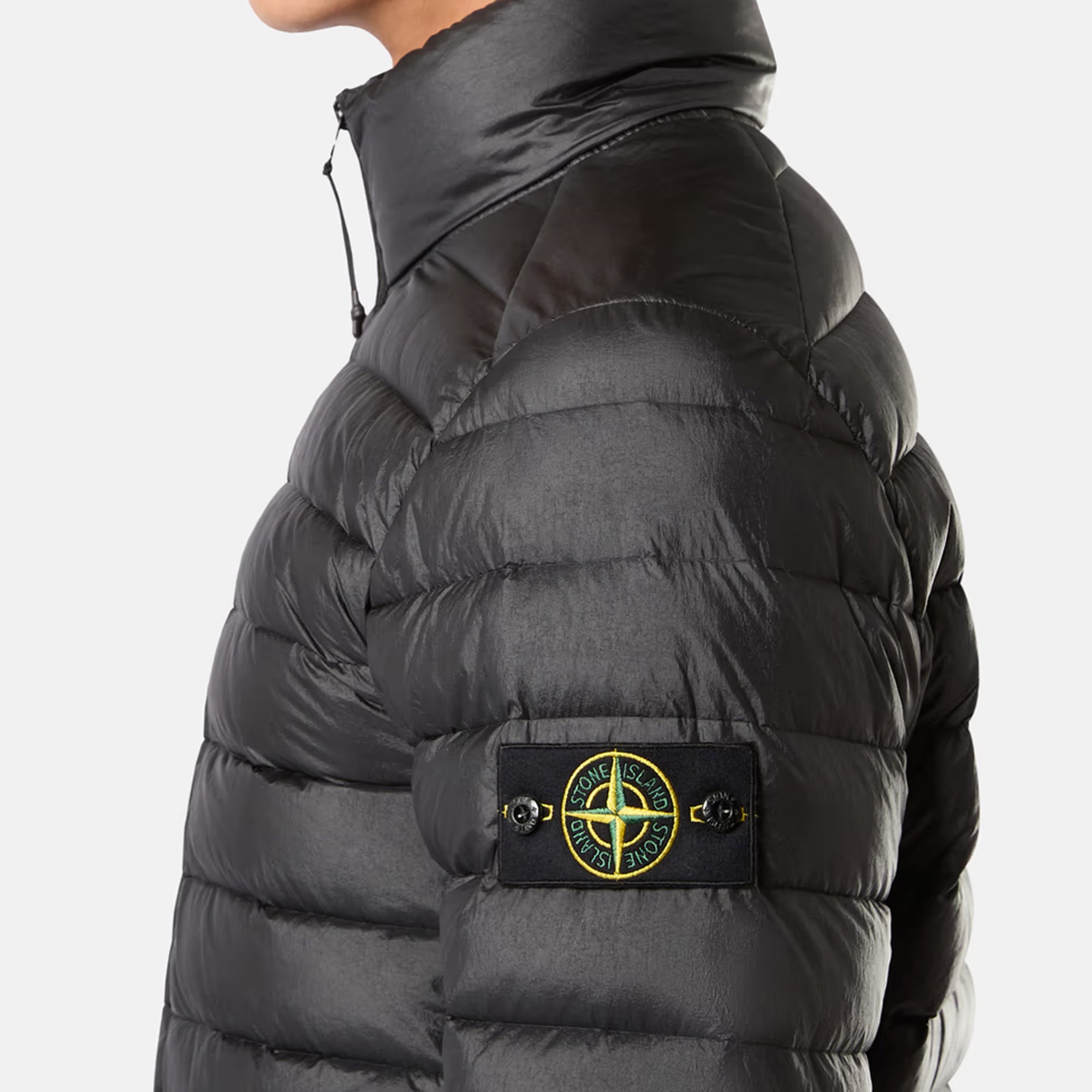 Stone Island Mens Loom Woven Chambers Nylon Down TC Jacket