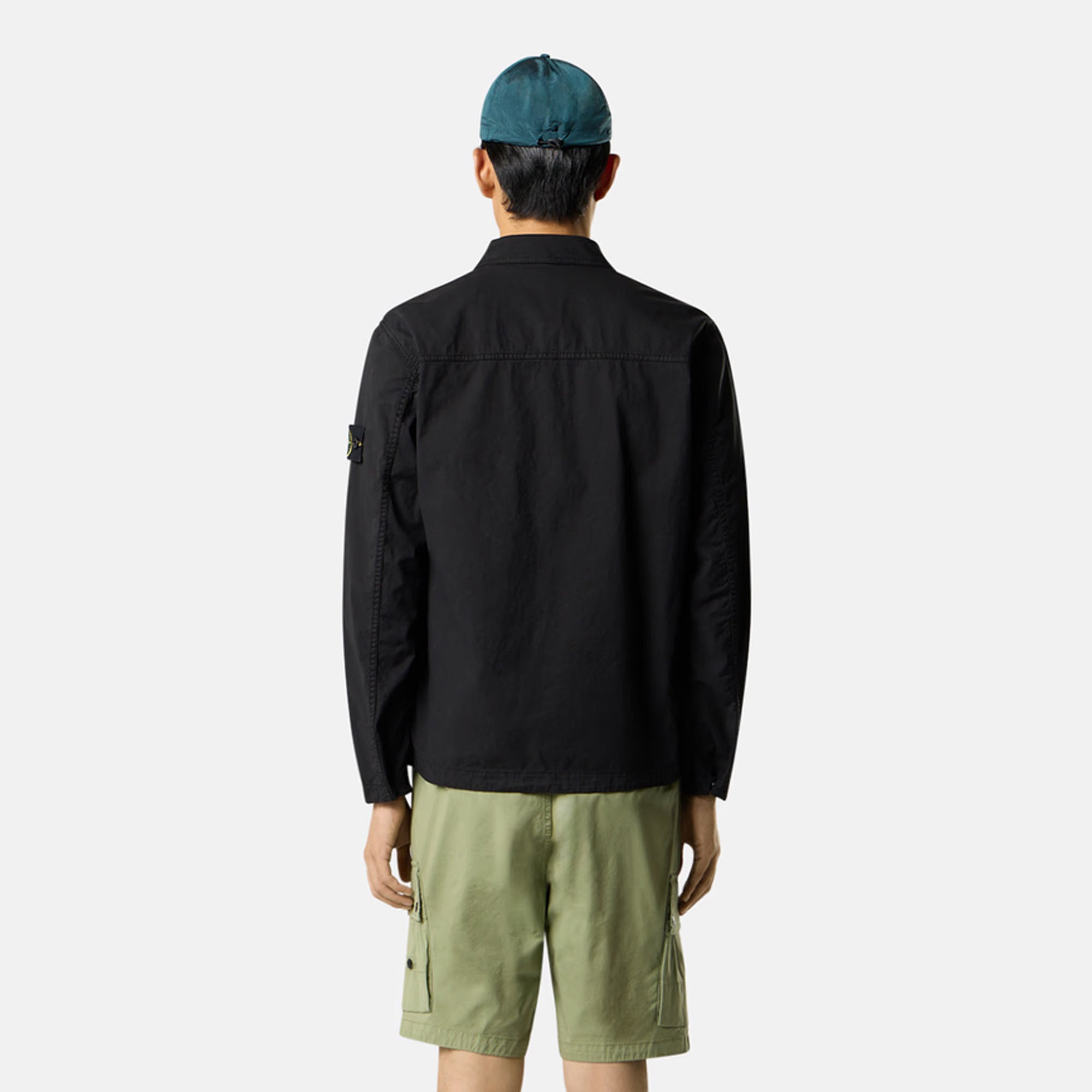 Stone Island Mens Supima® Cotton Will Stretch-TC Overshirt – Extra