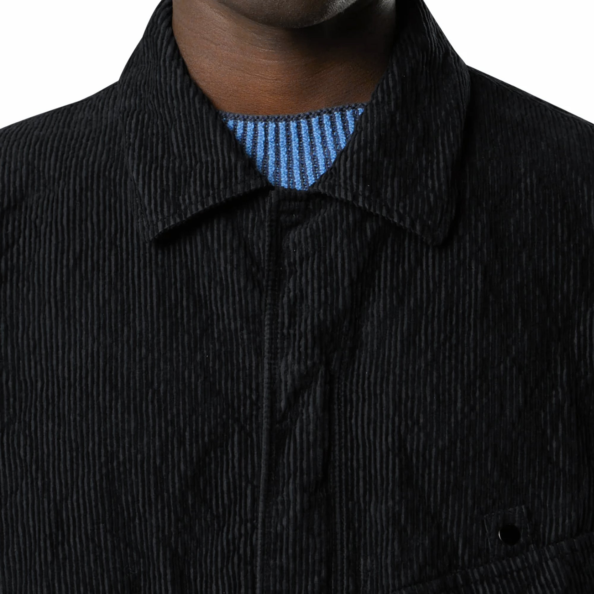 Stone Island Mens Wrinkled Corduroy 500-TC Shirt