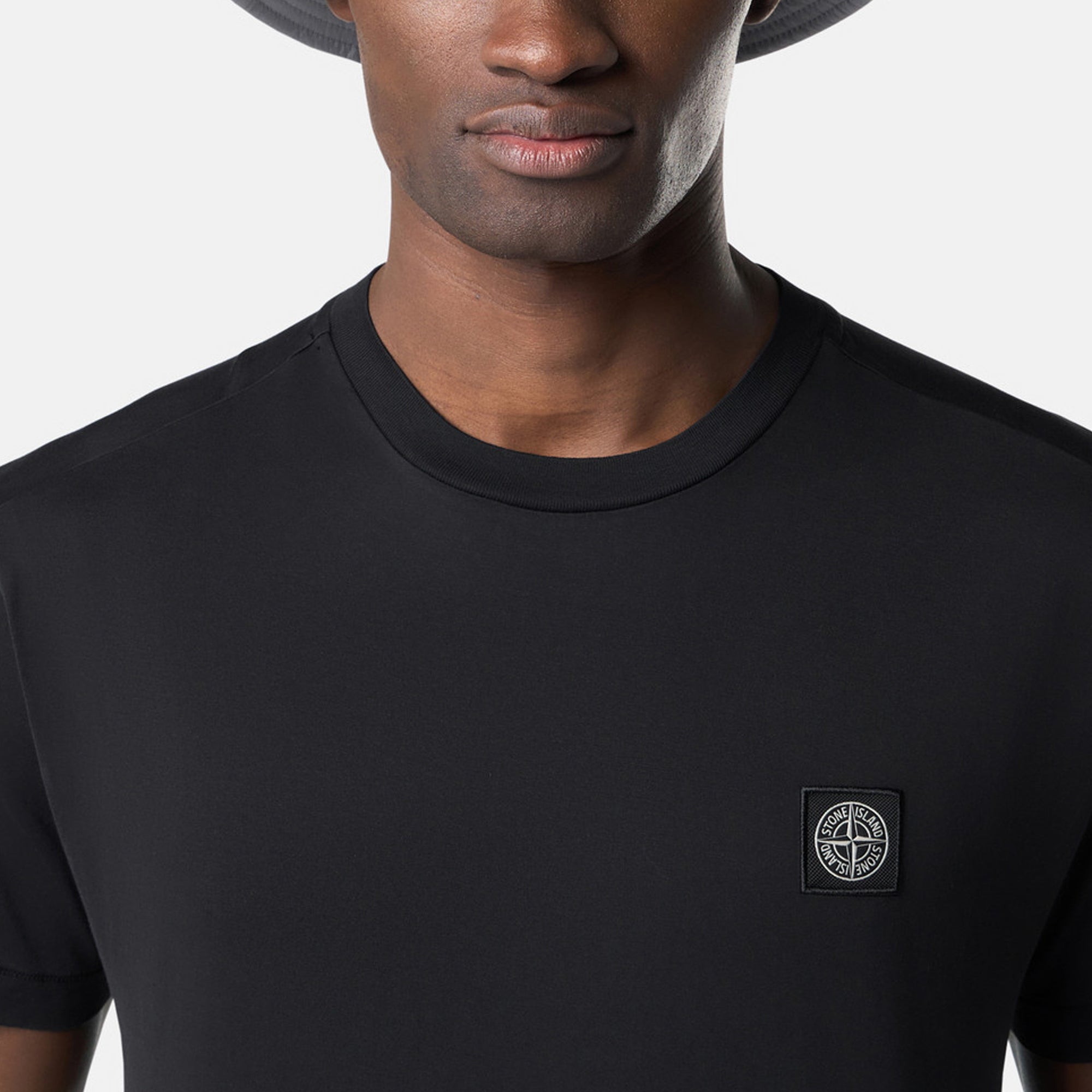 Stone Island Mens SS Compass Patch Tee