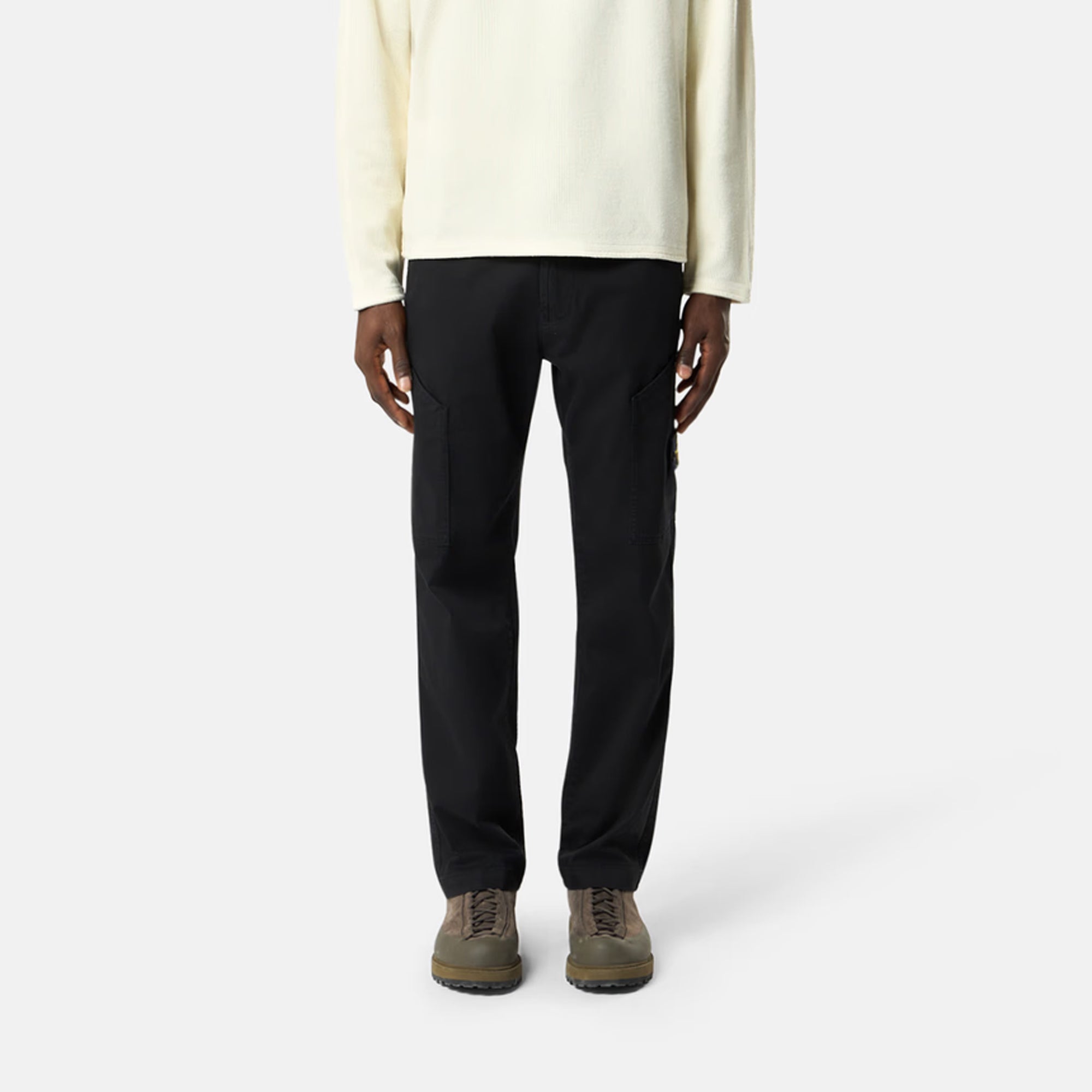 Stone Island Mens Stretch Organic Cotton Satin Pants