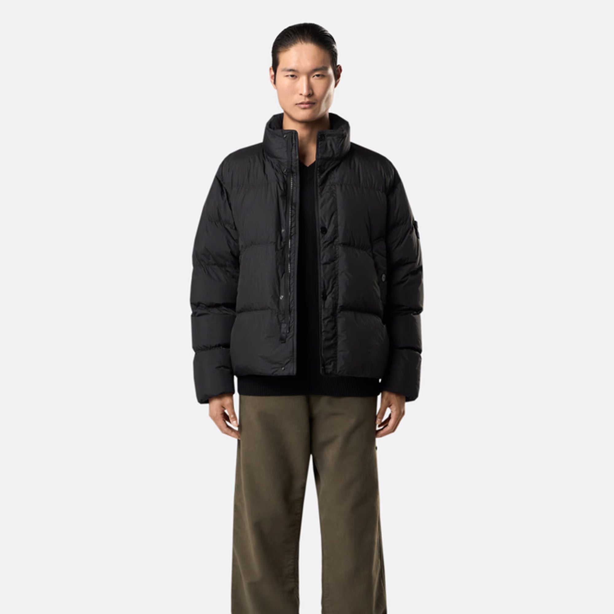 Stone Island Mens Crinkle Reps NY Nylon Down Jacket – Extra