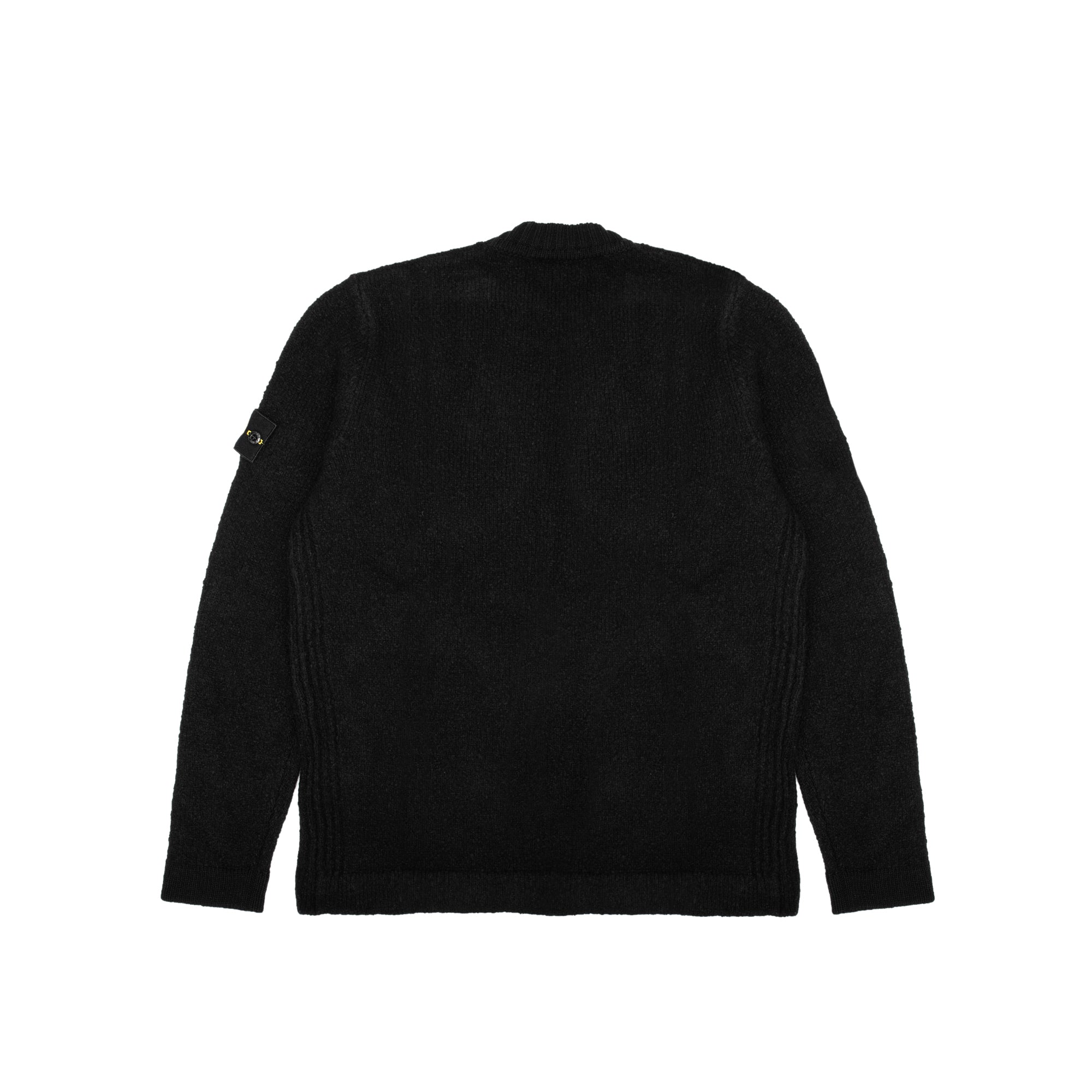 STONE  ブラックニット Stone Island Mens Fancy Yarn Knit Sweater – Extra Butter