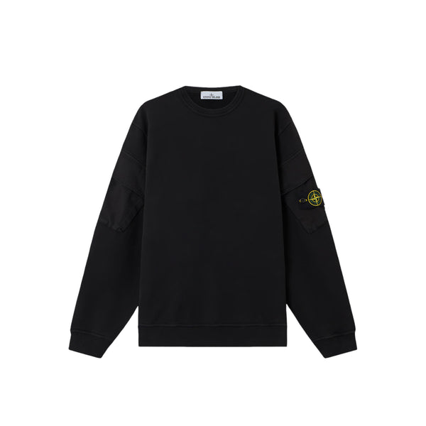 Stone Island Mens Brushed Organic Cotton Fleece Sweatshirt – Extra