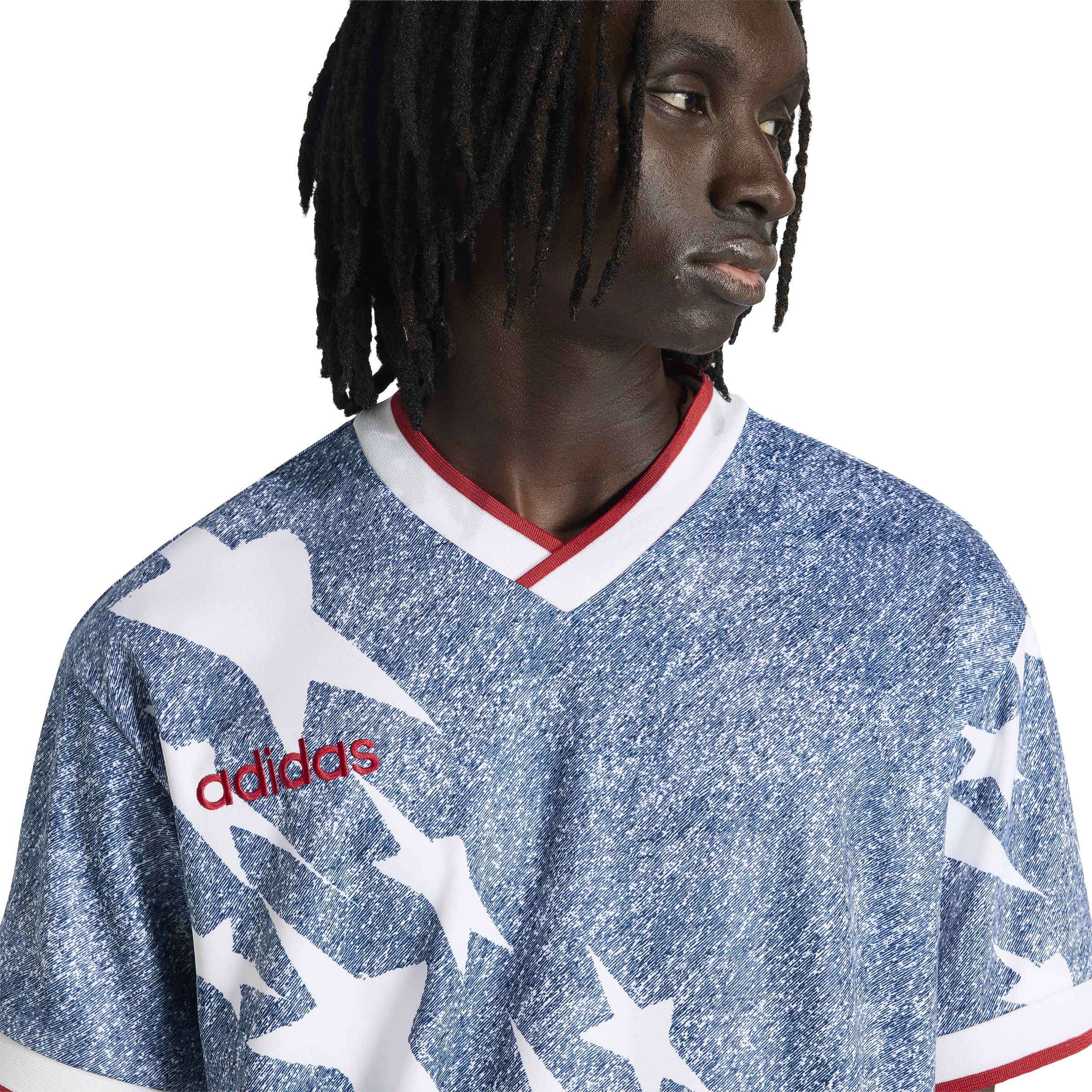 Adidas Mens Denim Graphic Jersey