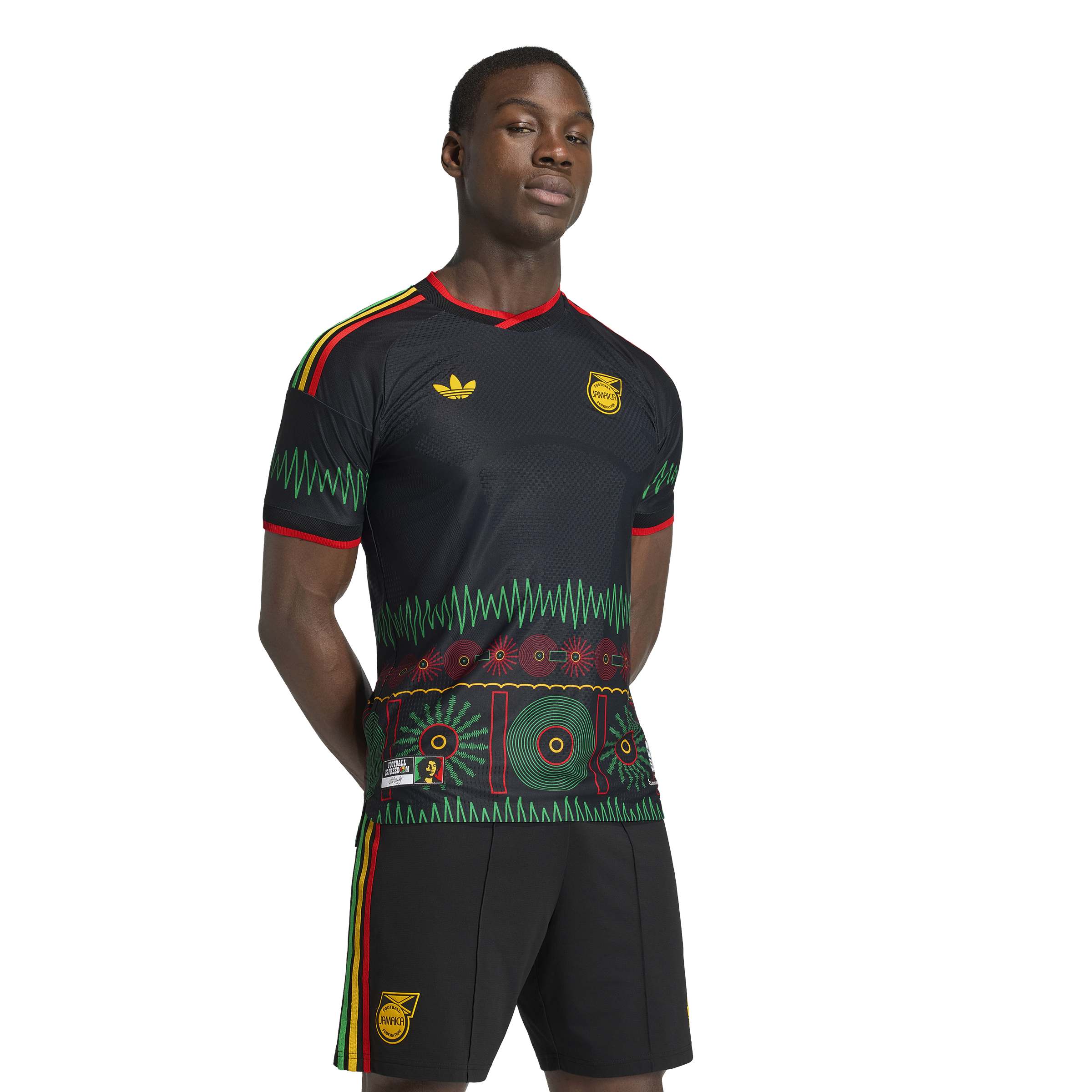 Adidas Mens Jamaica 26 x Bob Marley Away Authentic Jersey