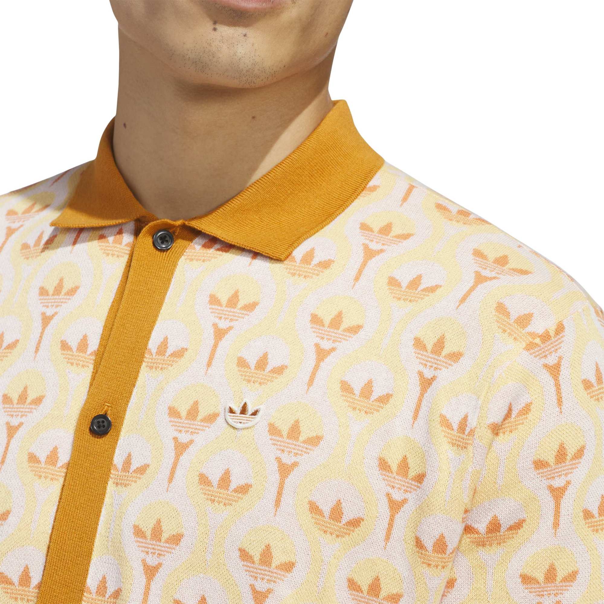 Adidas Golf Mens Originals Knit Polo Shirt