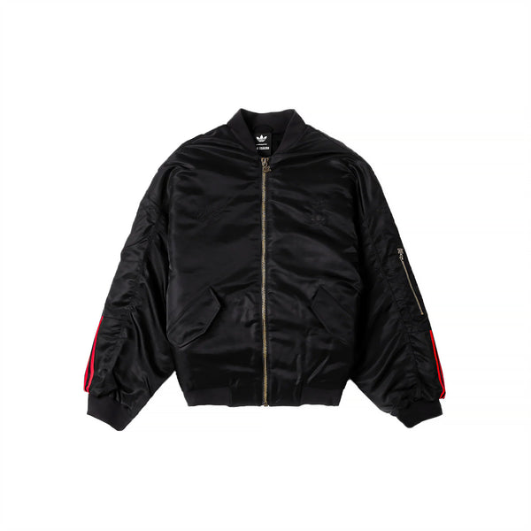 22AW RANDY bomber jacket 短丈 Adidas x Willy Chavarria Mens Satin Bomber Jacket – Extra Butter