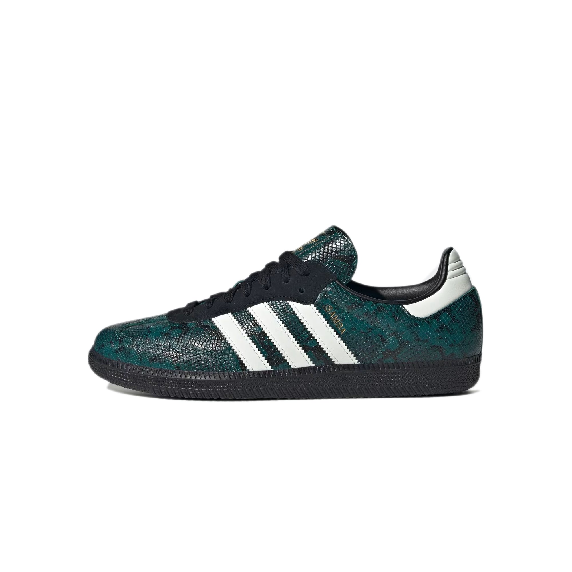 Rich Green/ Off White/ Core Black Sneakers on a white background
