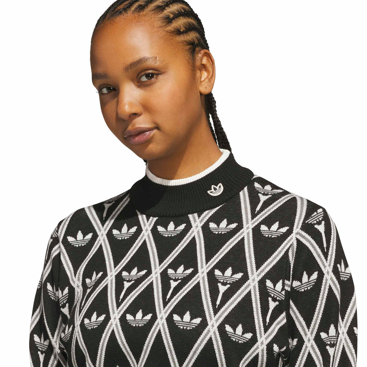 Adidas Golf Mens Originals Trefoil Turtleneck
