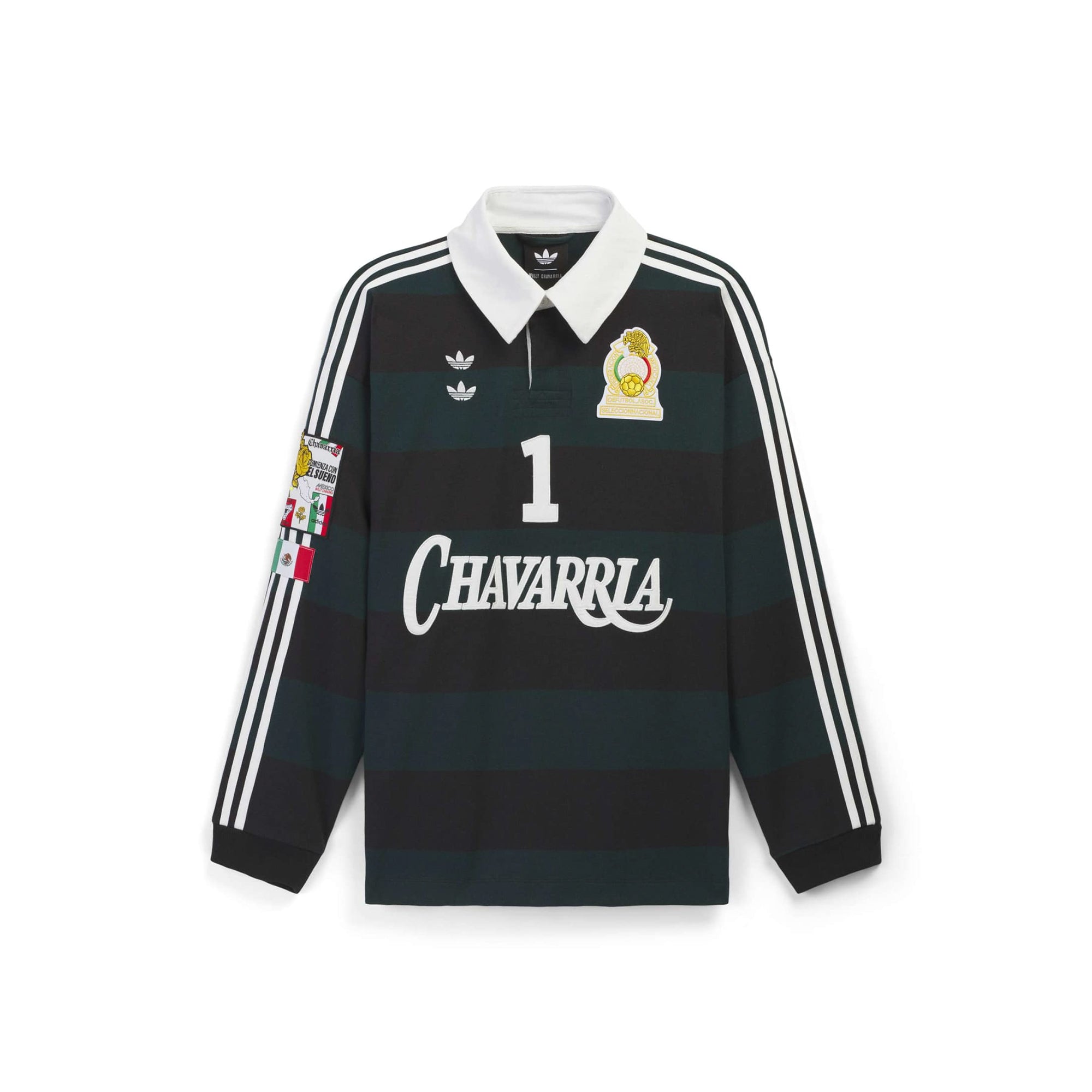 Adidas Mens Chavarria Rugby Long Sleeve Shirt