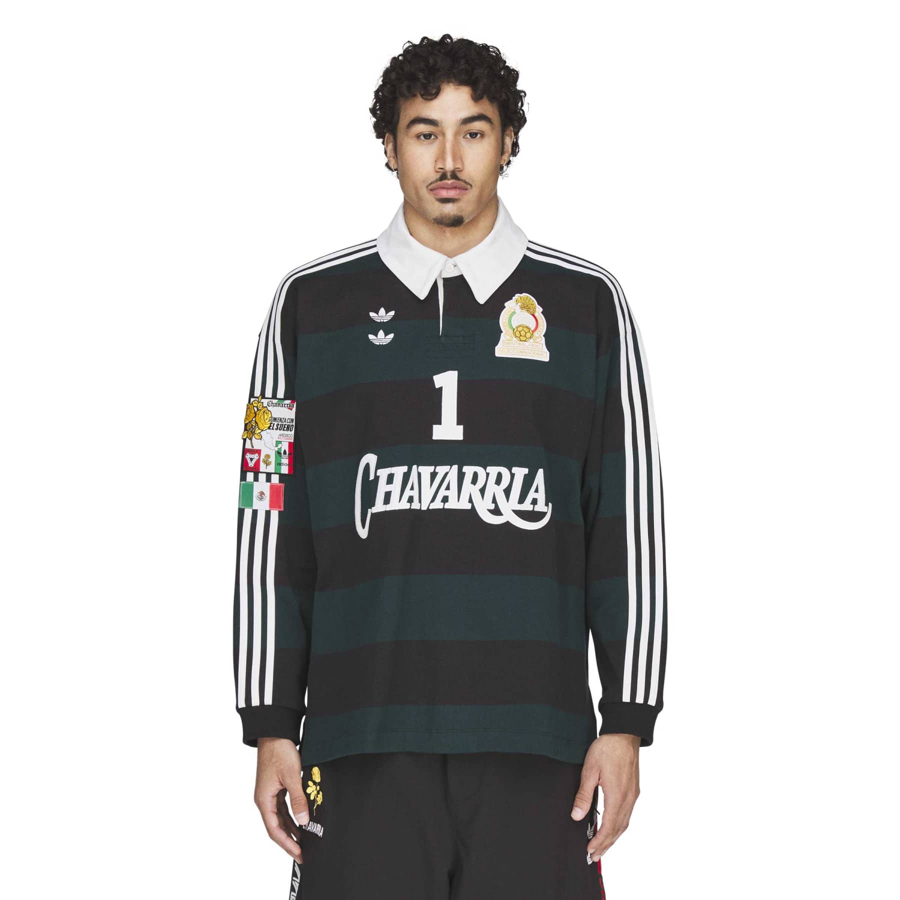 Adidas Mens Chavarria Rugby Long Sleeve Shirt