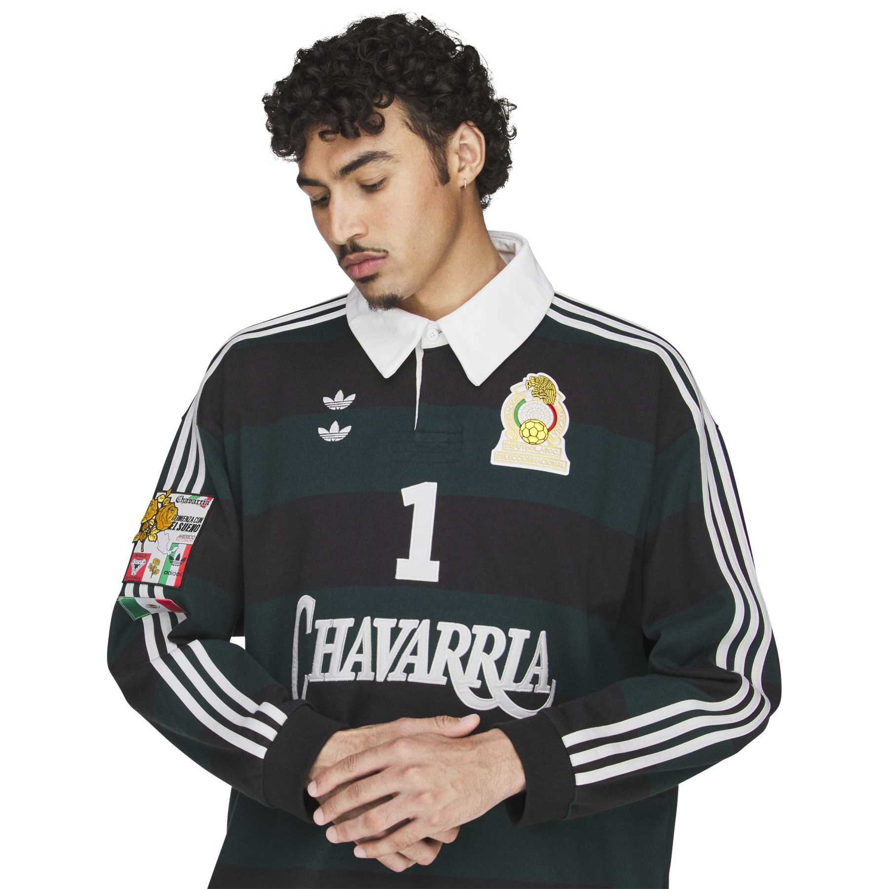 Adidas Mens Chavarria Rugby Long Sleeve Shirt