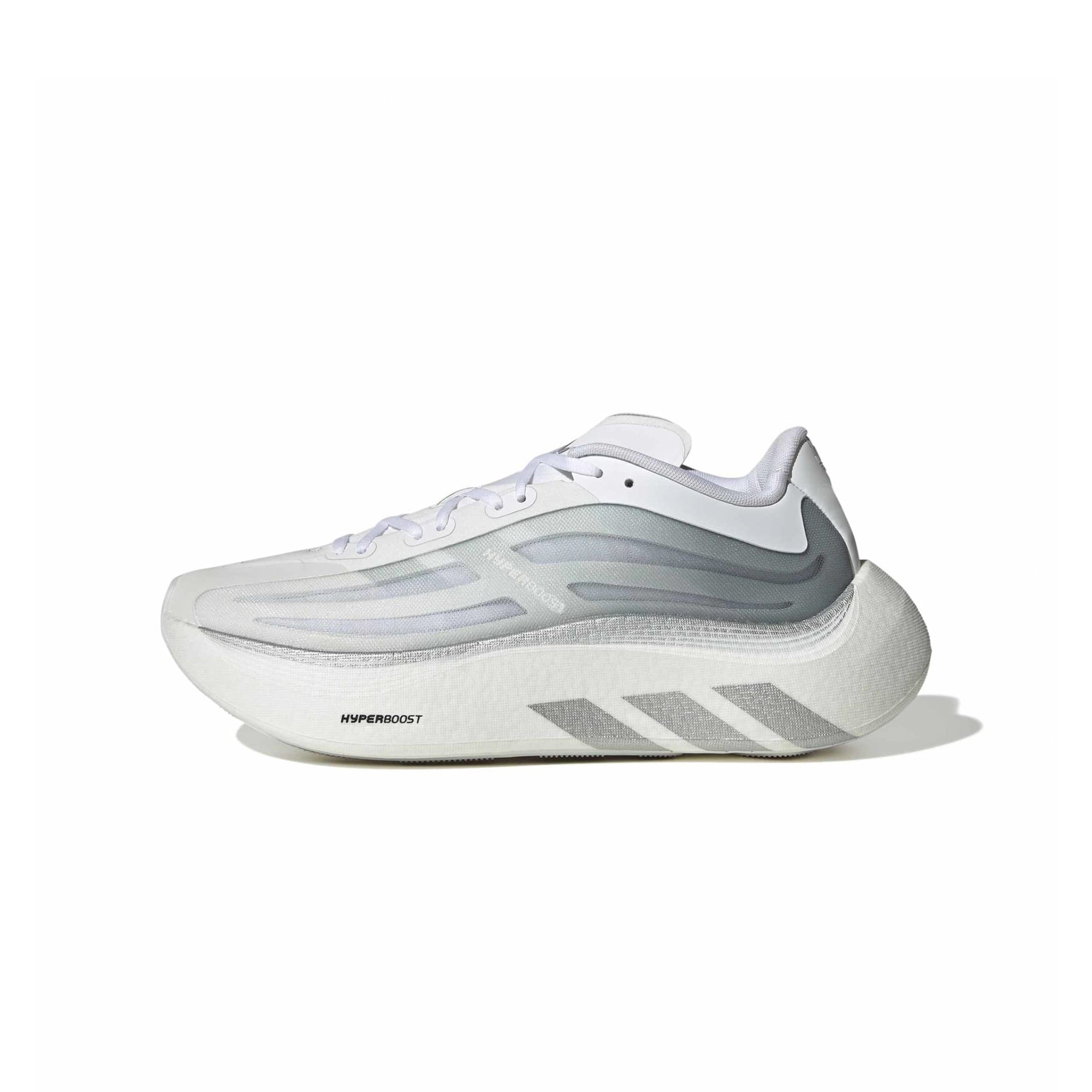 Yellow / Cloud White / Silver Metallic Sneakers on a white background