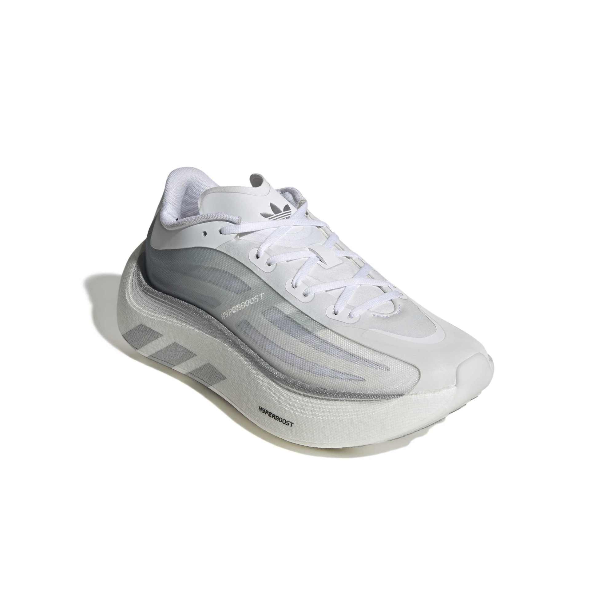Yellow / Cloud White / Silver Metallic Sneakers on a white background