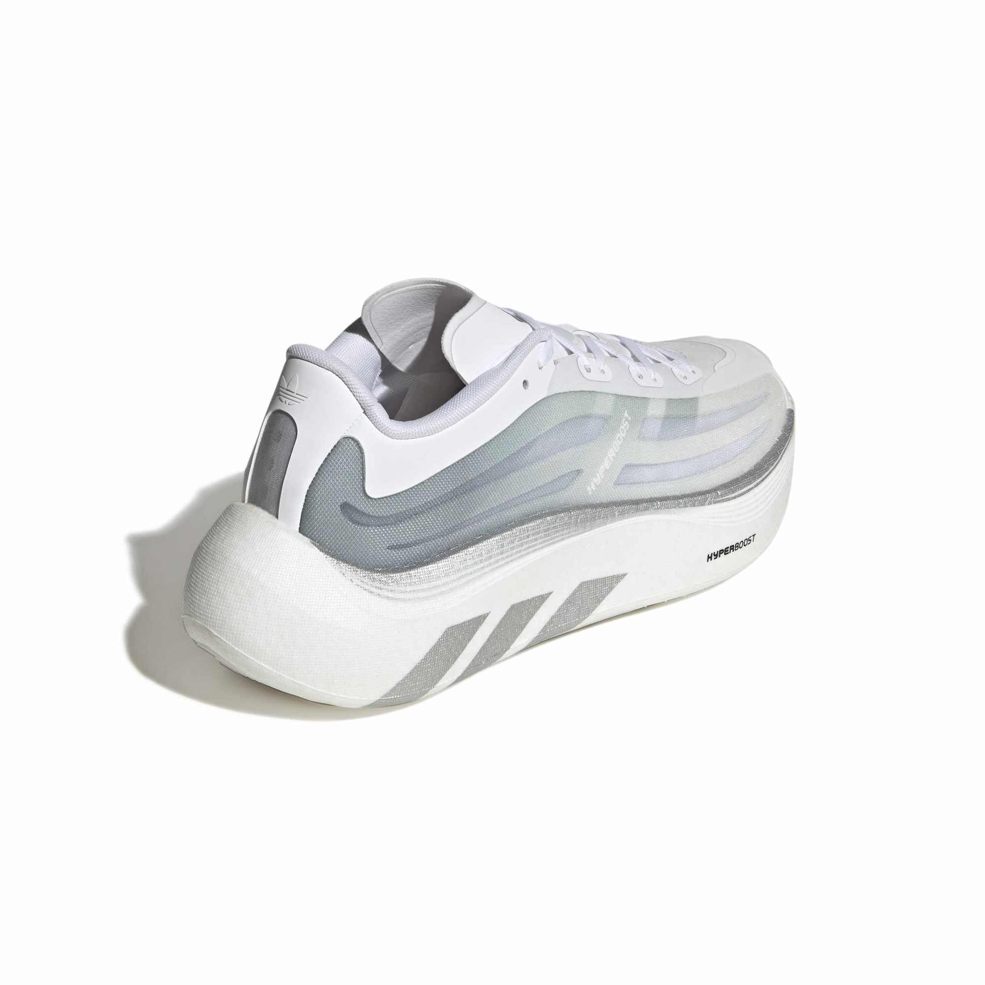 Yellow / Cloud White / Silver Metallic Sneakers on a white background
