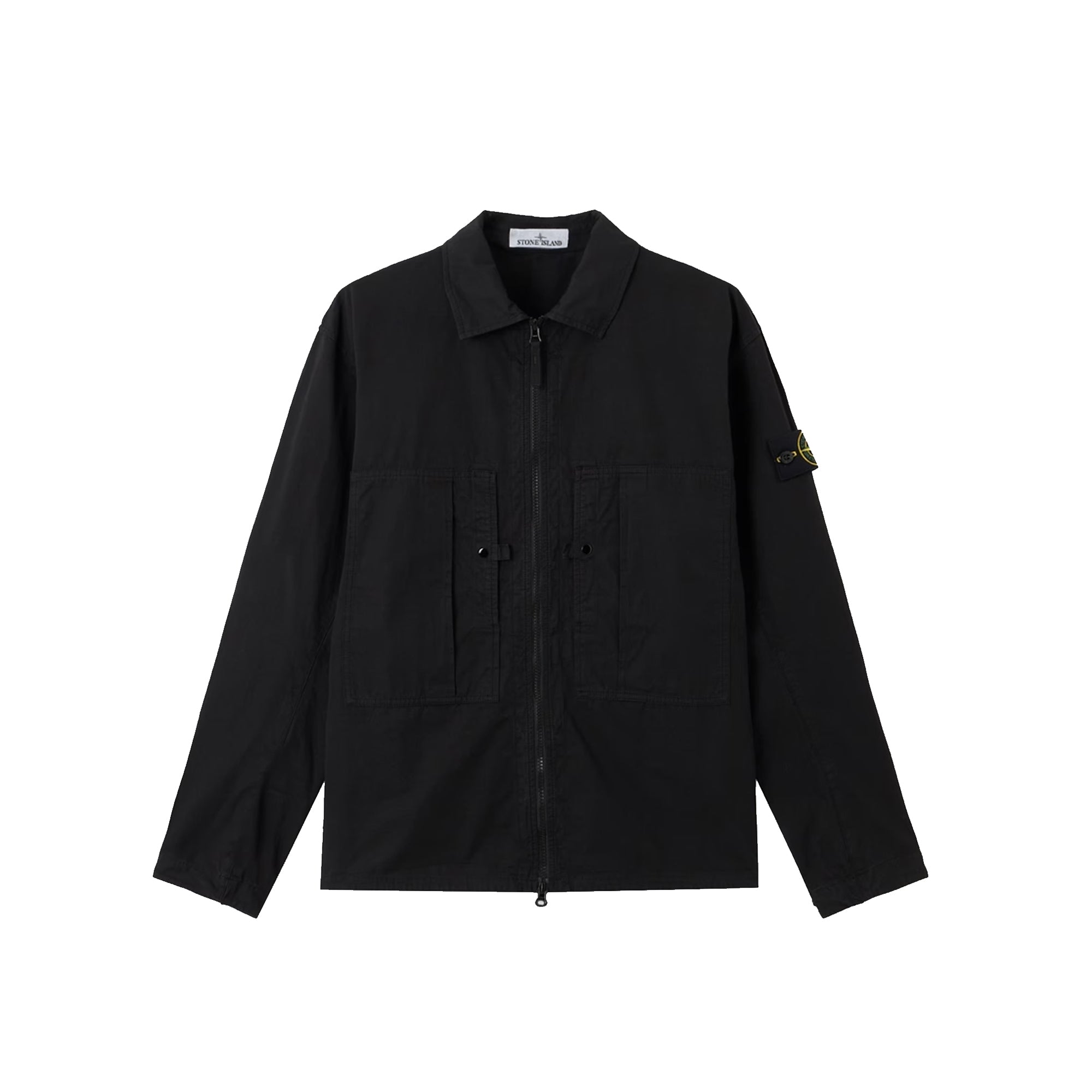 Stone Island Mens Mercerized Organic Cotton Ripstop Overshirt