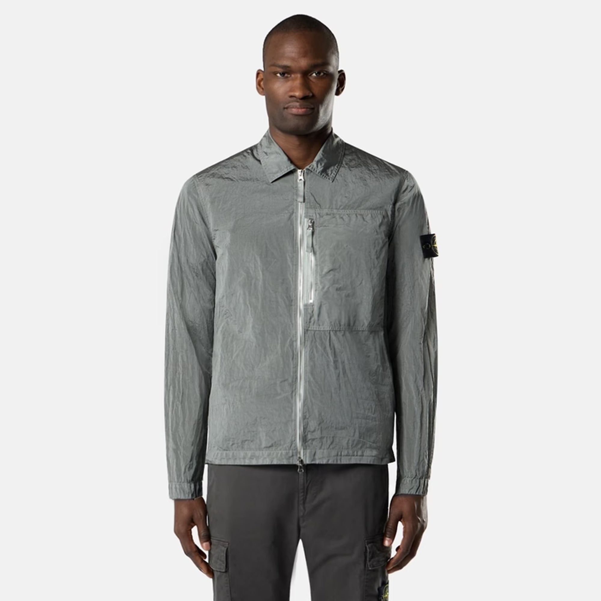 Stone Island Mens Nylon Metal ECONYL® Overshirt – Extra Butter