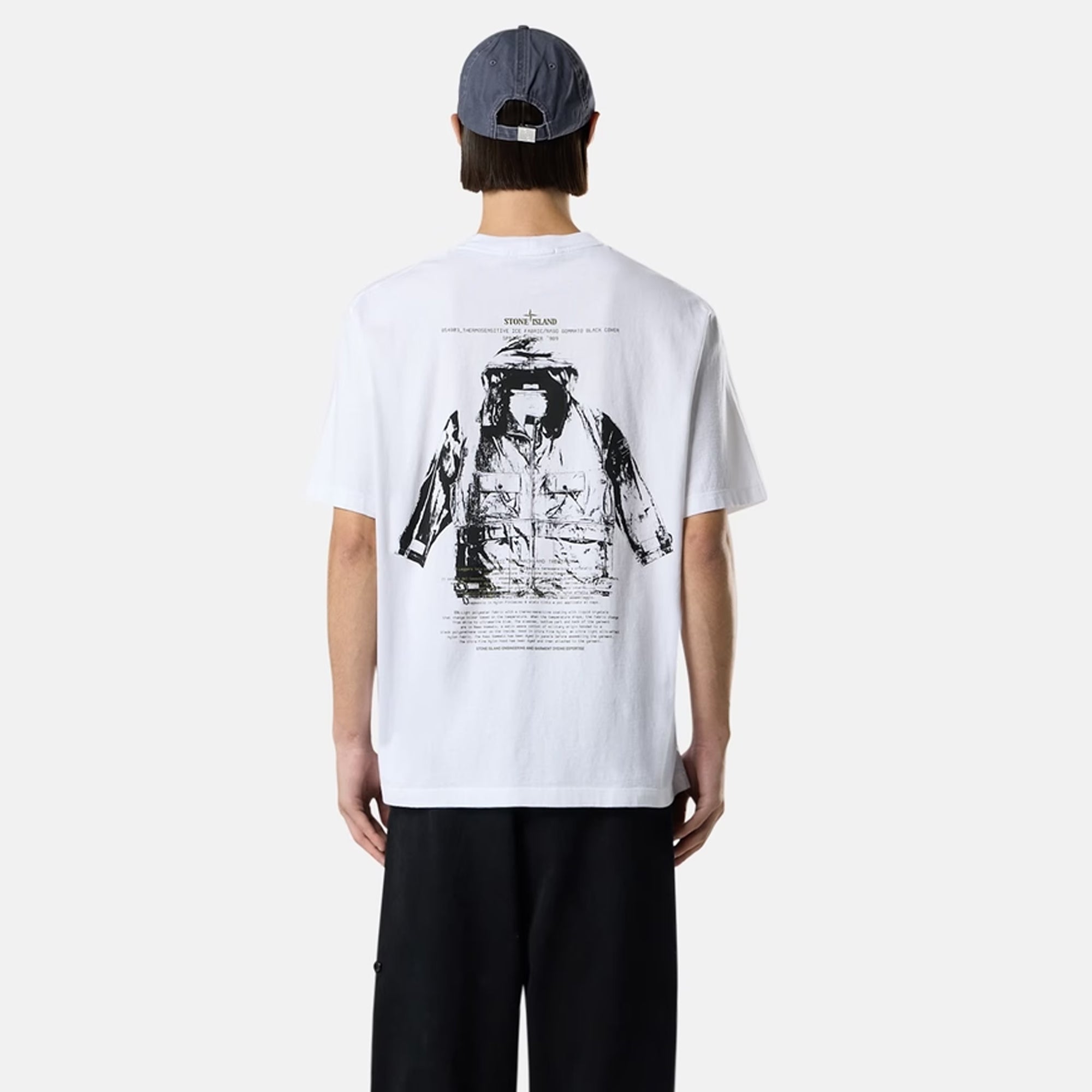 Stone Island Mens Organic Cotton "Archivio" Print  Tee