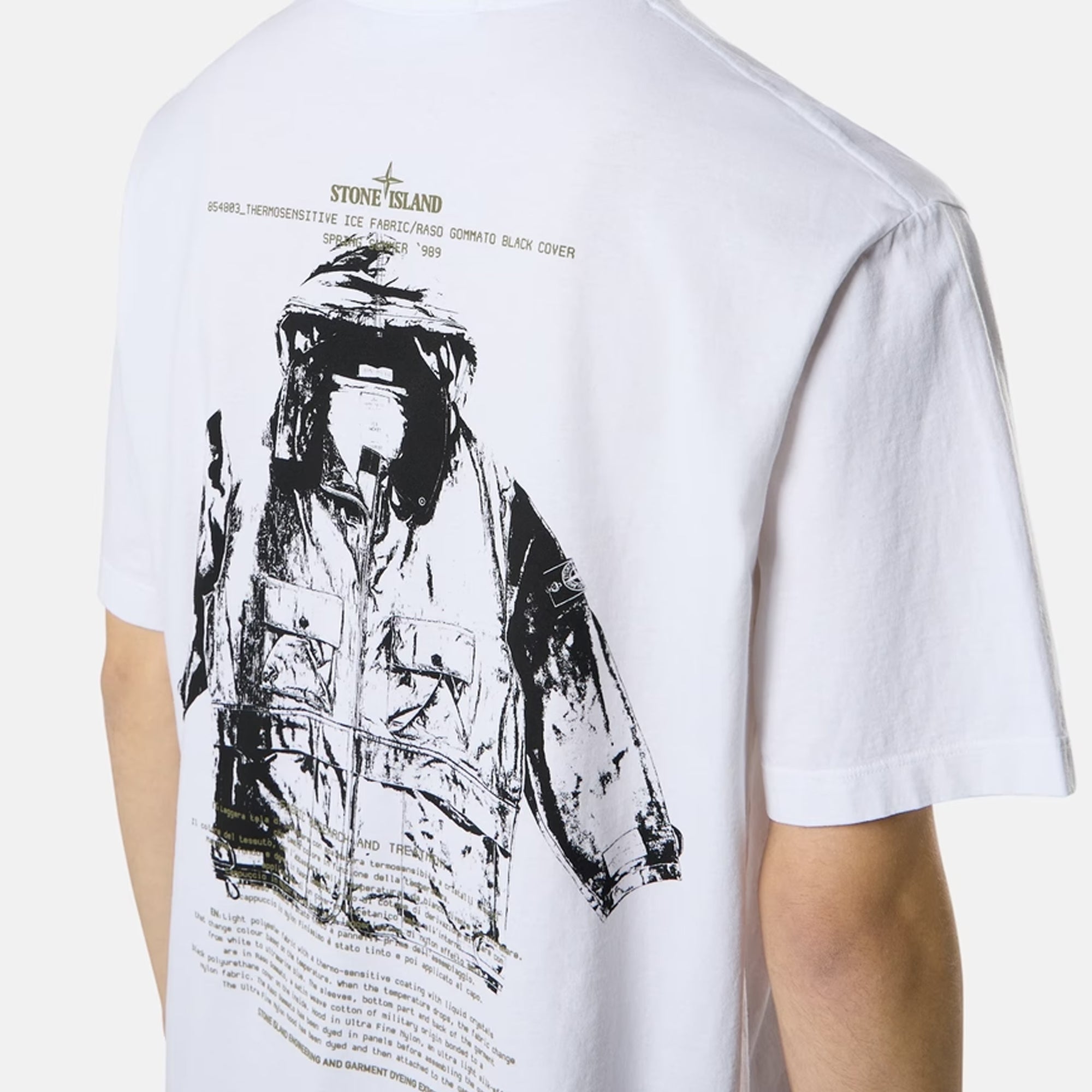 Stone Island Mens Organic Cotton "Archivio" Print  Tee