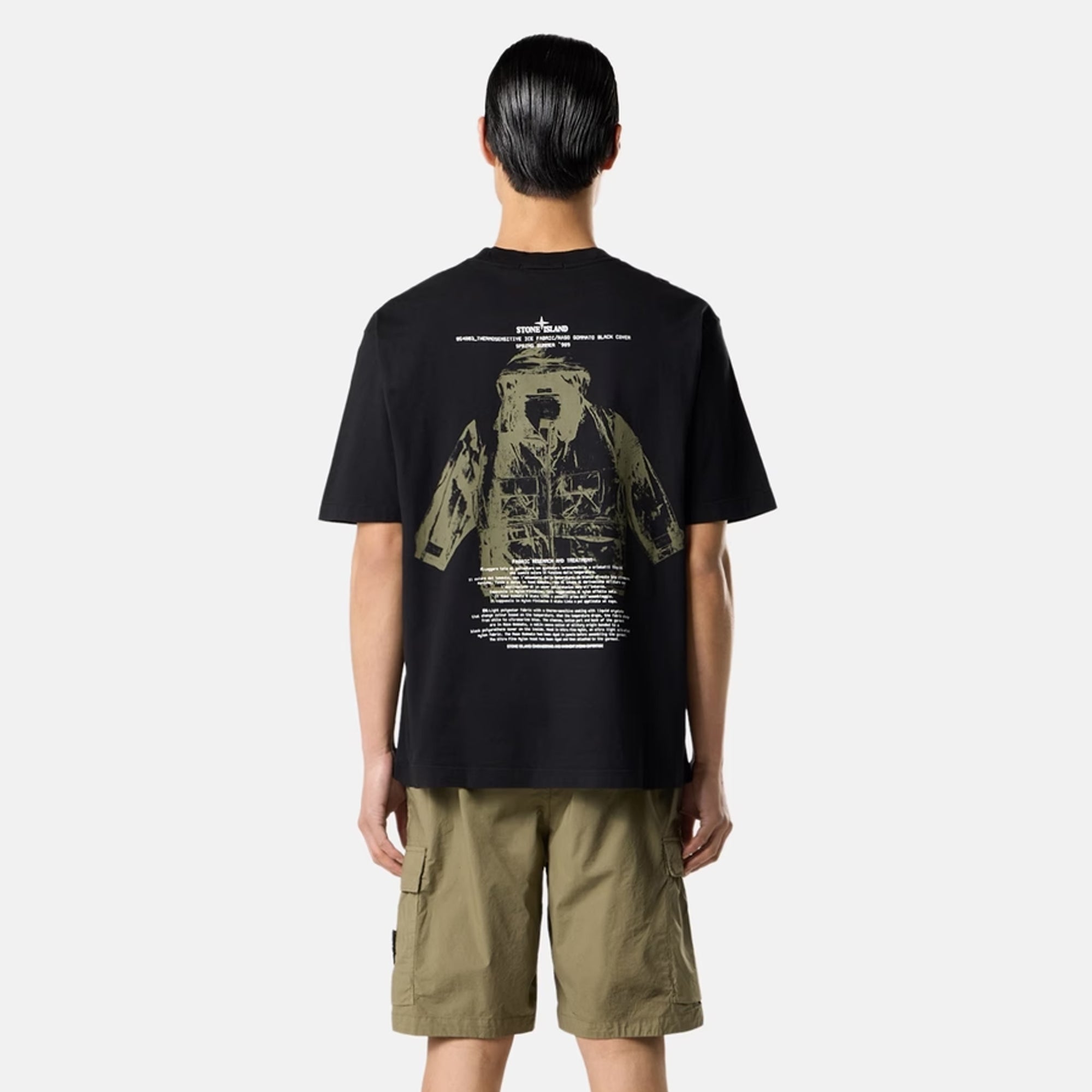Stone Island Mens Organic Cotton "Archivio" Print  Tee