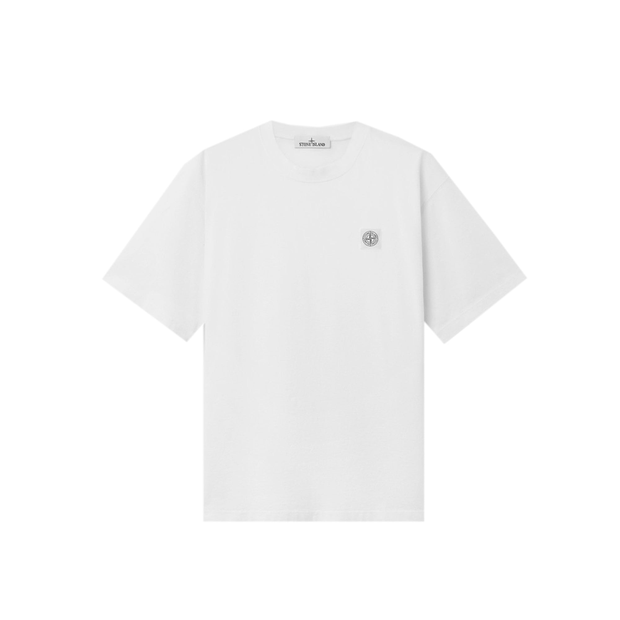 STONE  ホワイト　Tシャツ Stone Island Mens Combed Organic Cotton SS Tee – Extra Butter