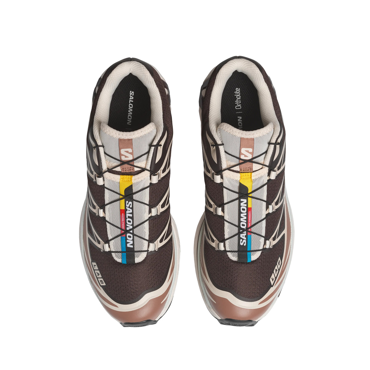 Black Coffee / Burro / Bitter Chocolate sneakers on a white background