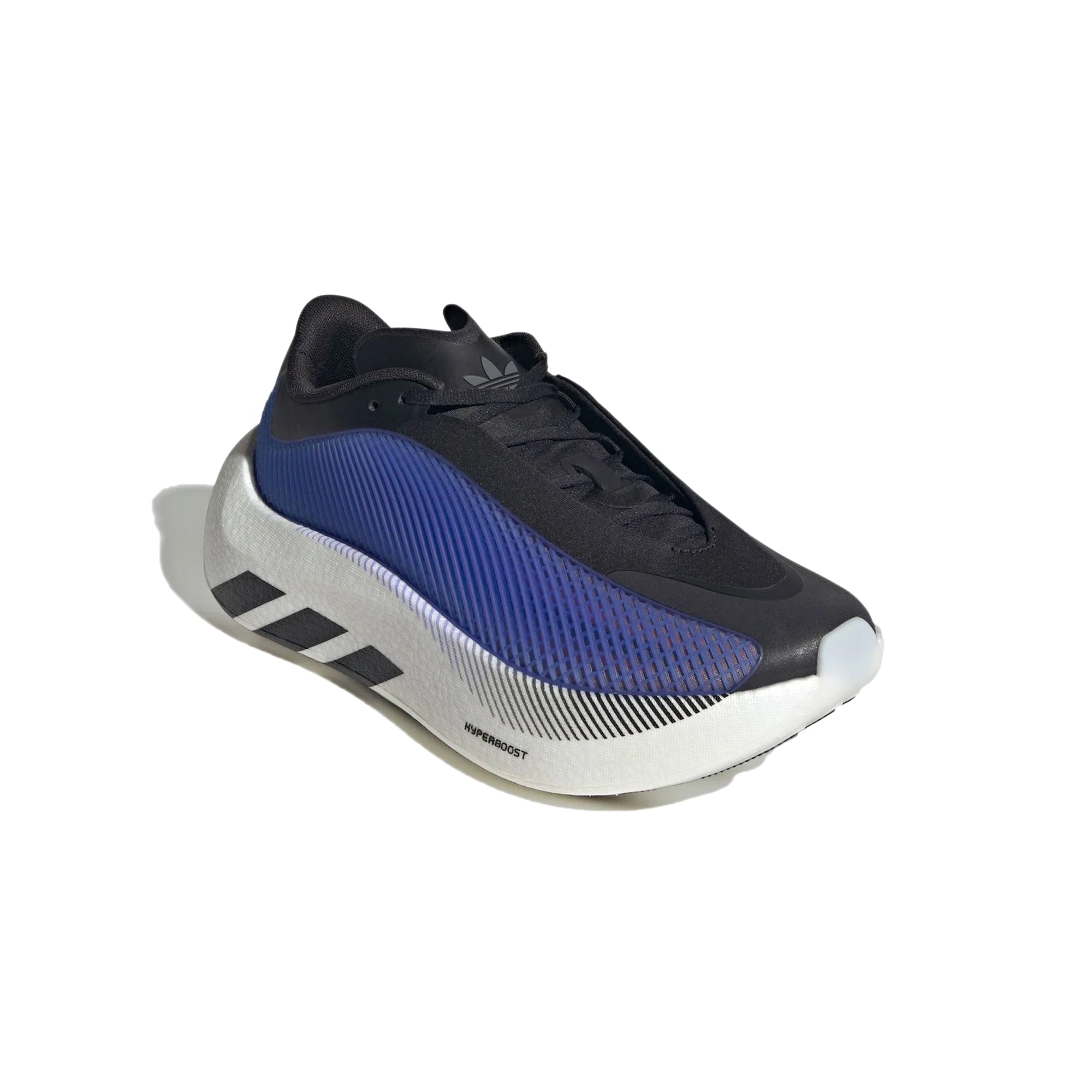 Cloud White/ Core Black/ Solar Red Sneakers on a white background