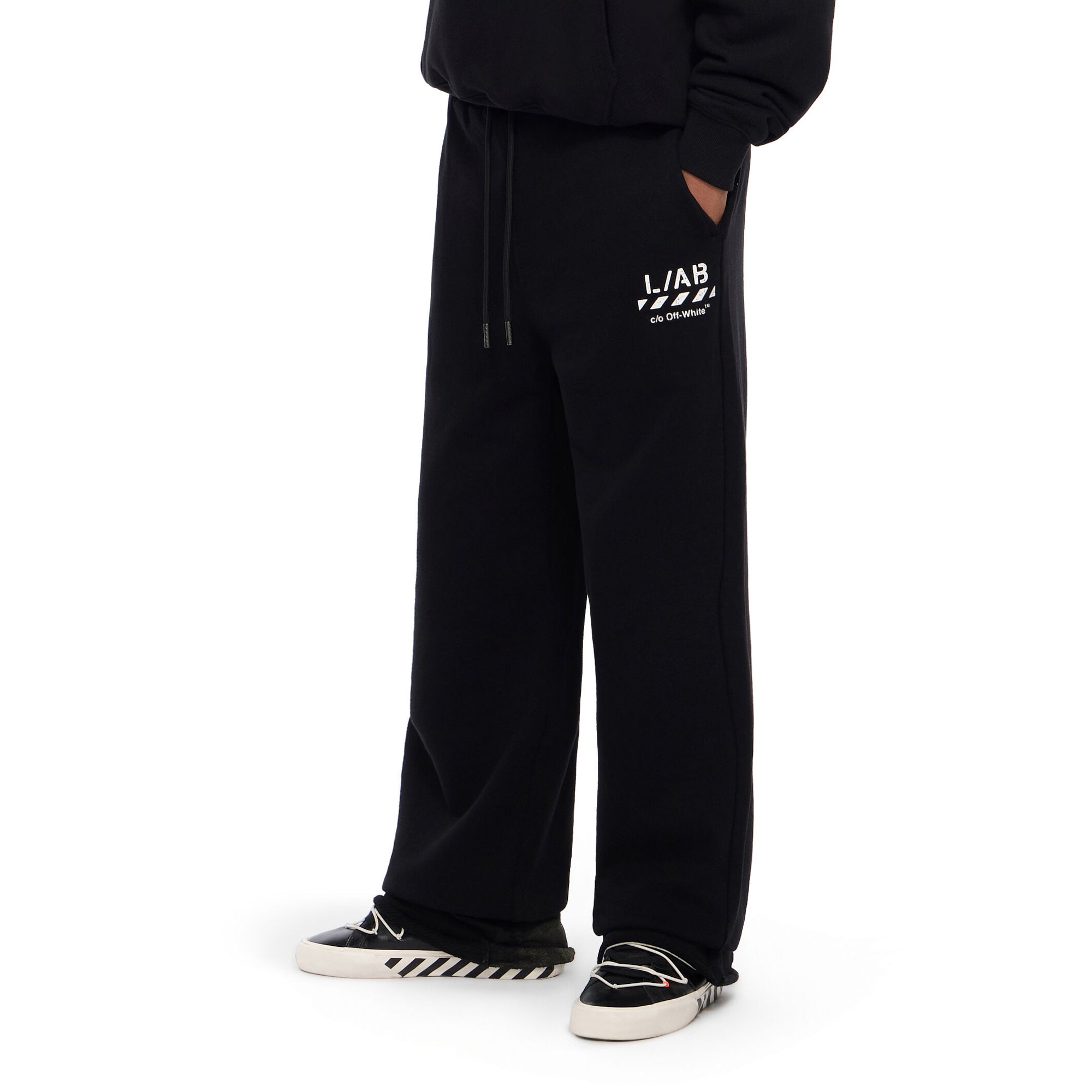 Off-White Mens Diag Open Hem Jogger Pants