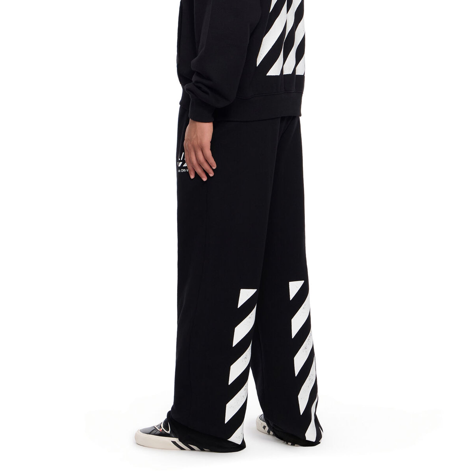 Off-White Mens Diag Open Hem Jogger Pants