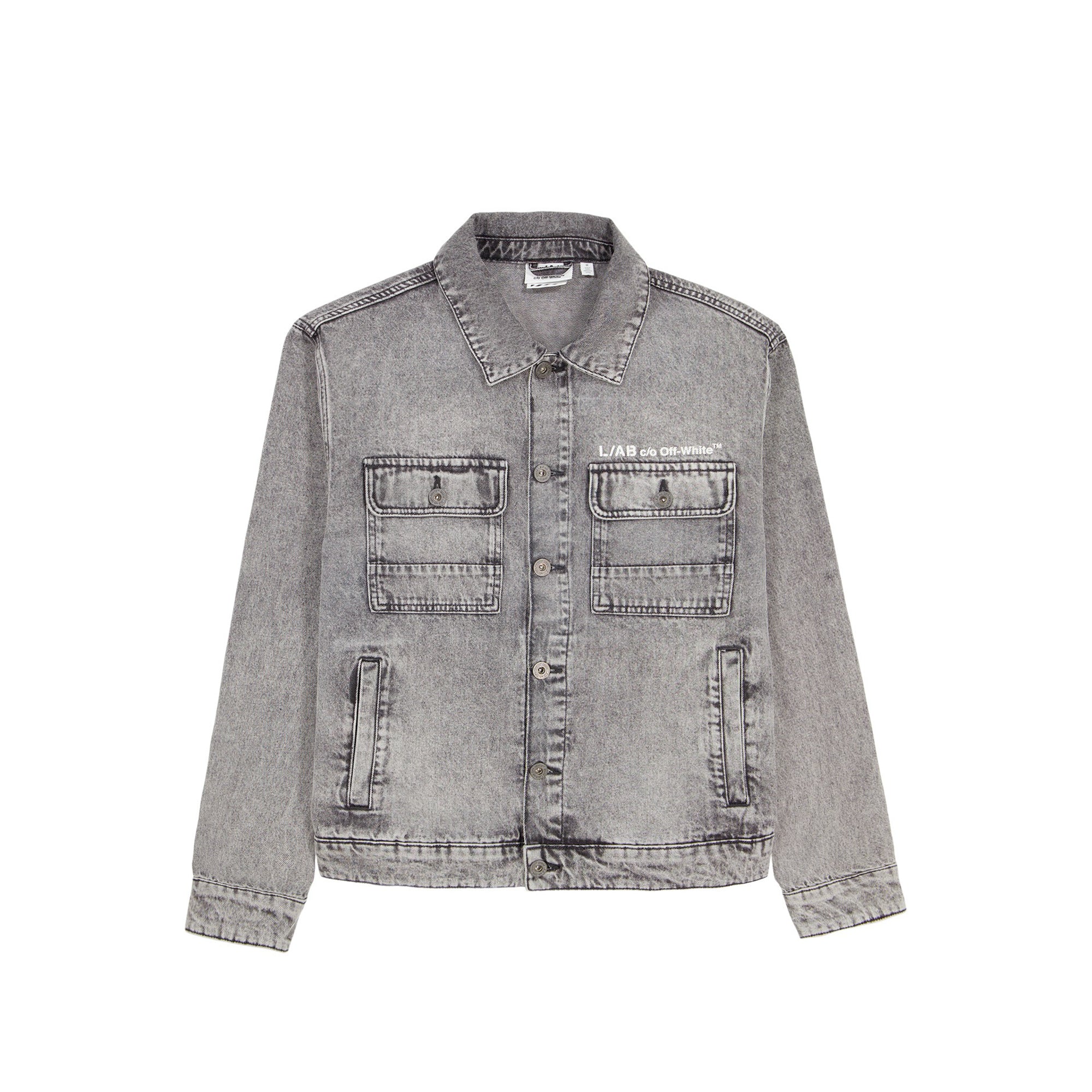 L/AB c/o Off-White™ Mens Zip Trucker Denim Jacket – Extra Butter