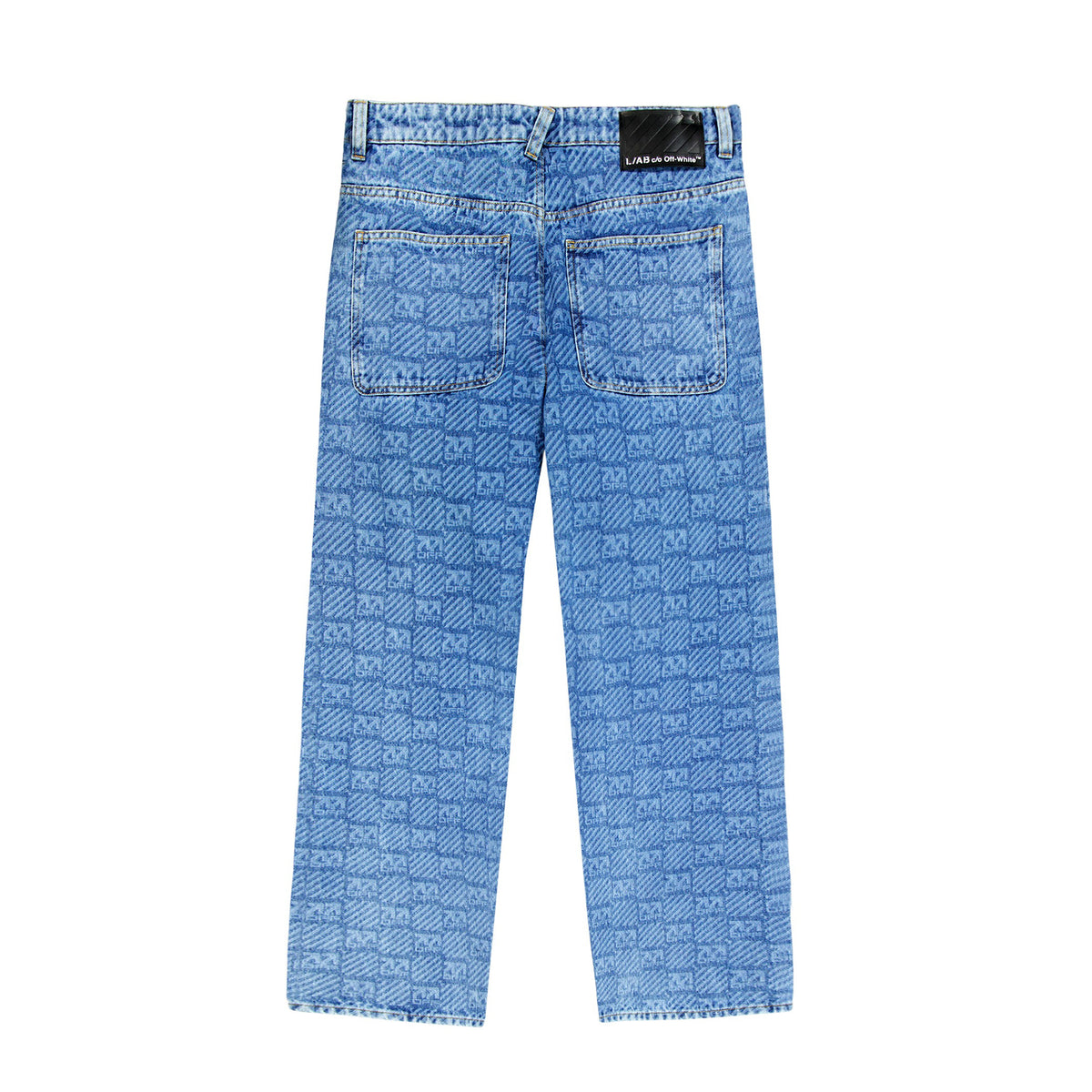 L/AB c/o Off-White™ Mens AOP Denim Jeans