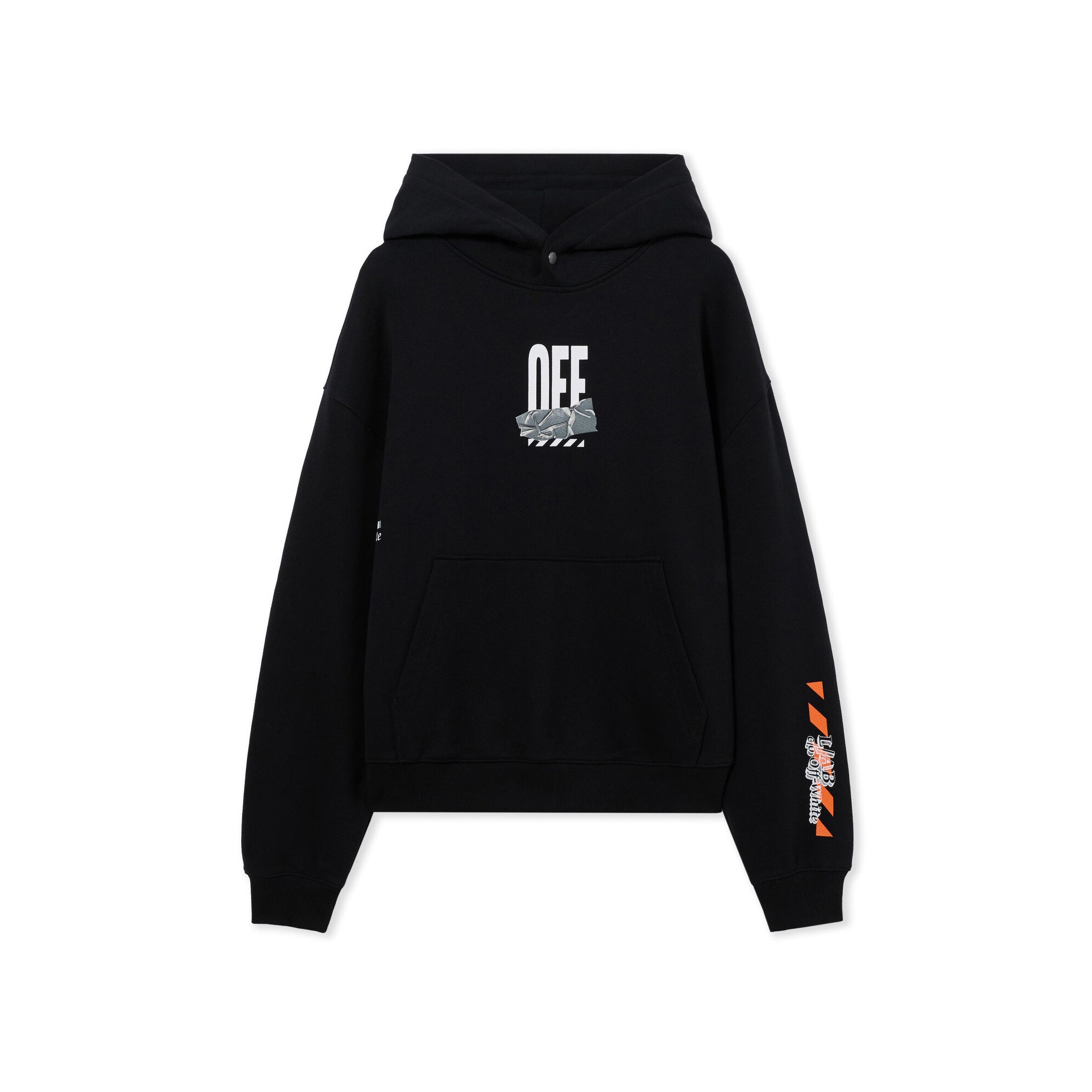 Off-White Mens Off Active Duct Tape Hoodies