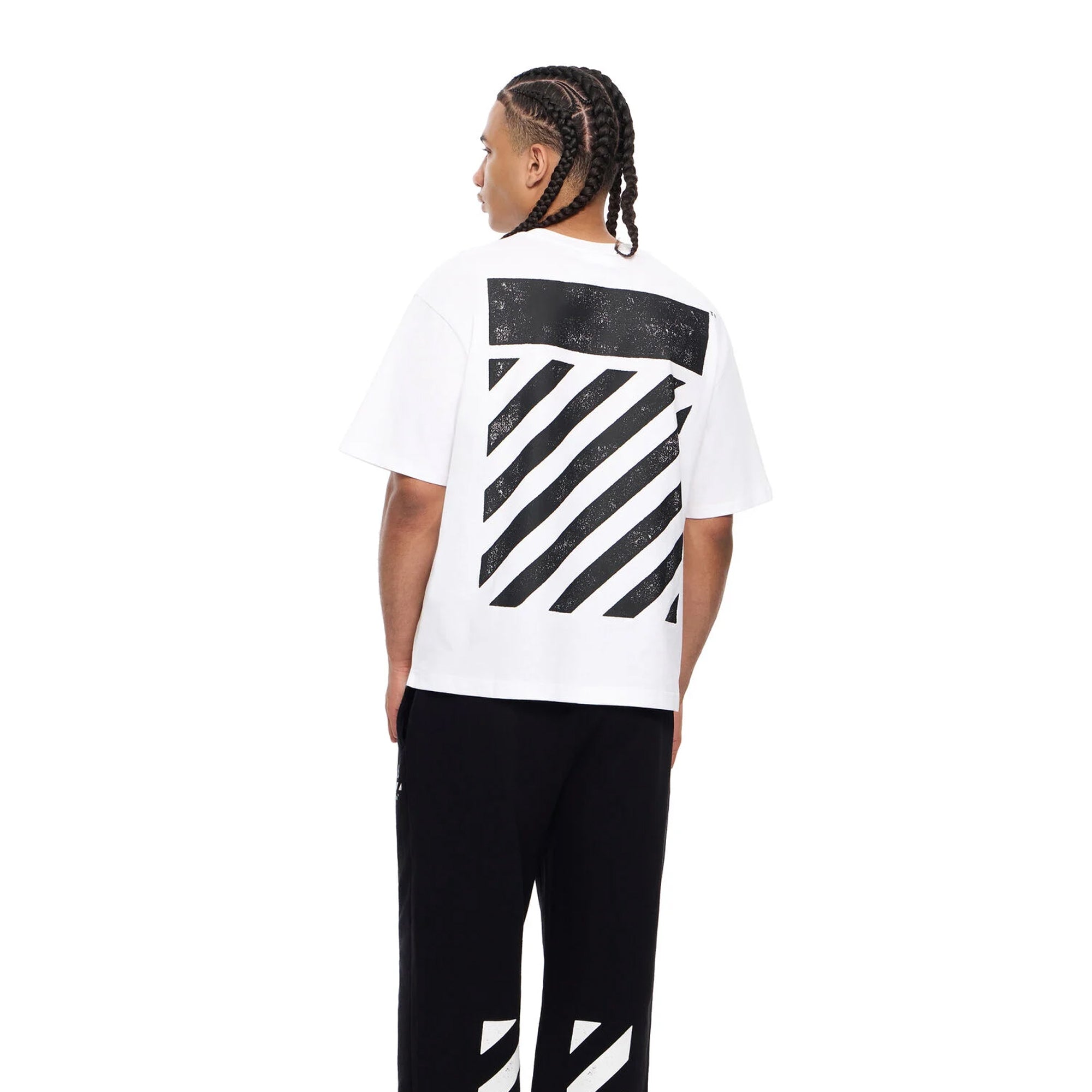Off-White Mens Diag Short Sleeve Tee