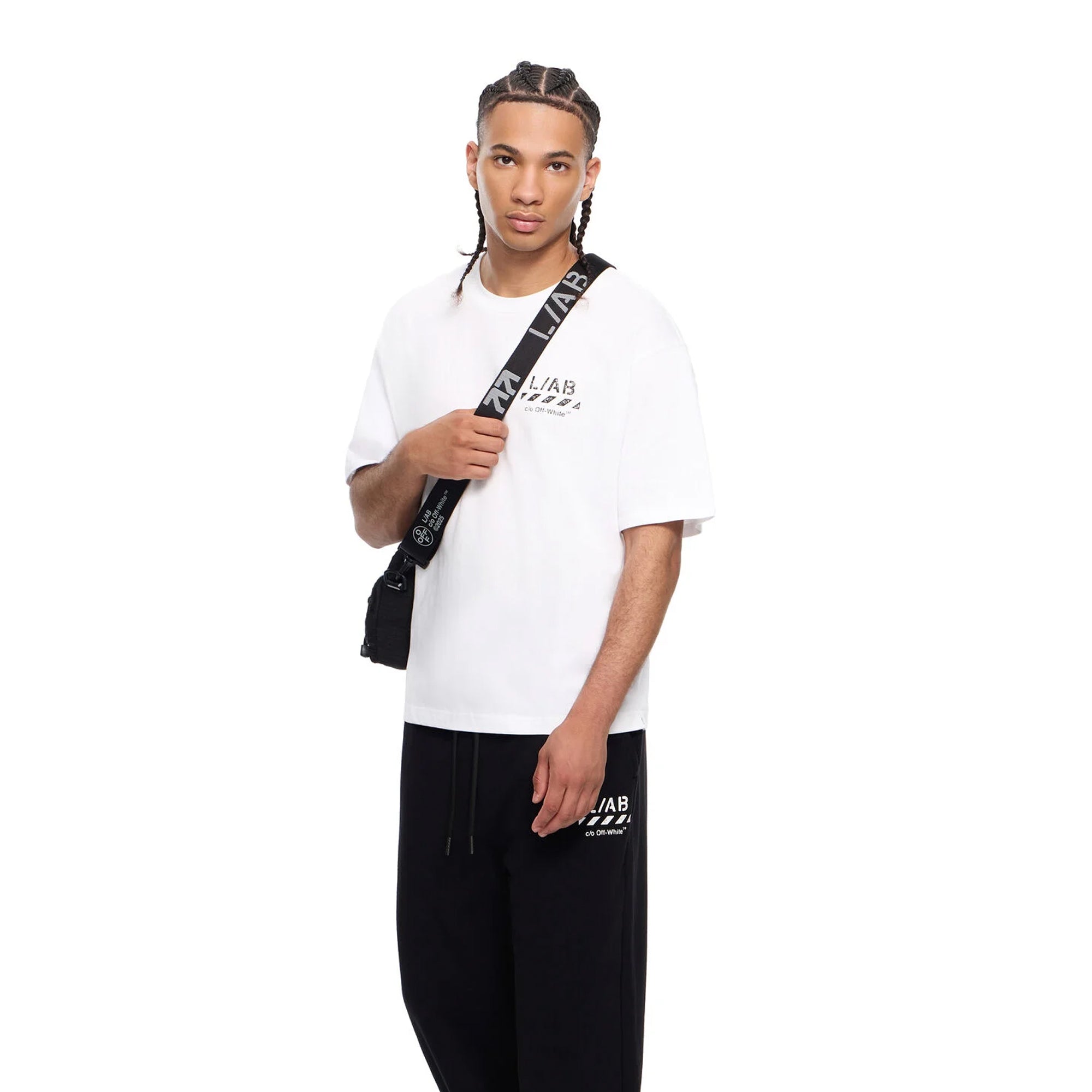 Off-White Mens Diag Short Sleeve Tee