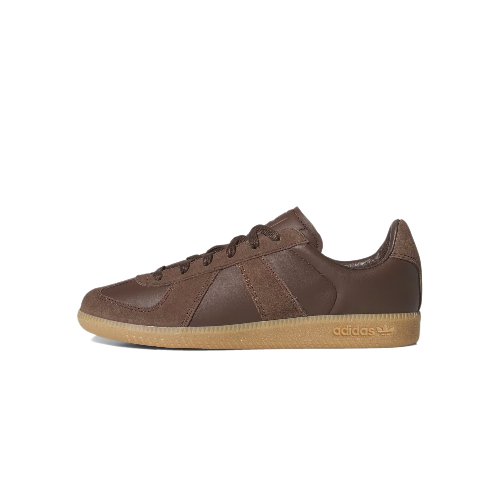 brown sneakers on a white background