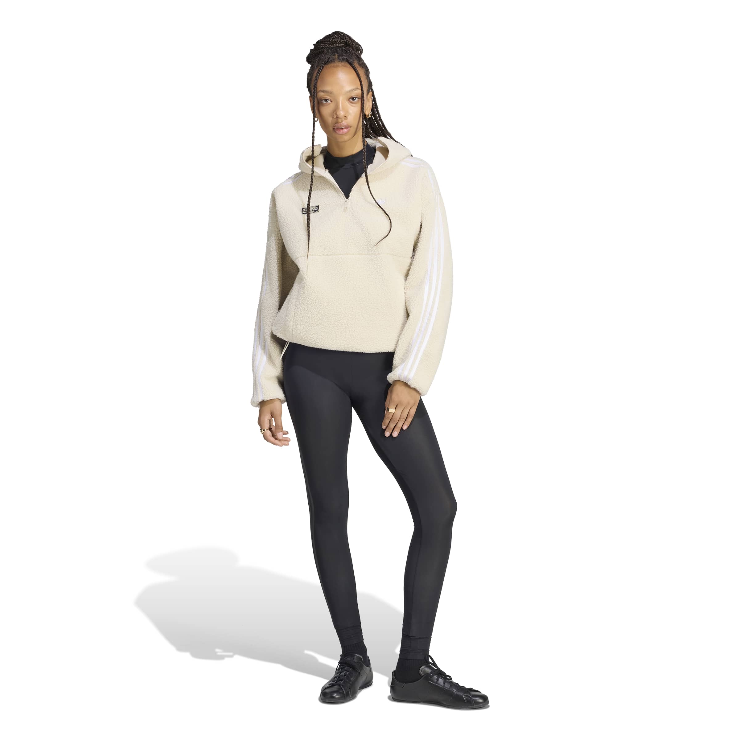 Adidas x Jennie Womens Fleece Hoodie Jacket