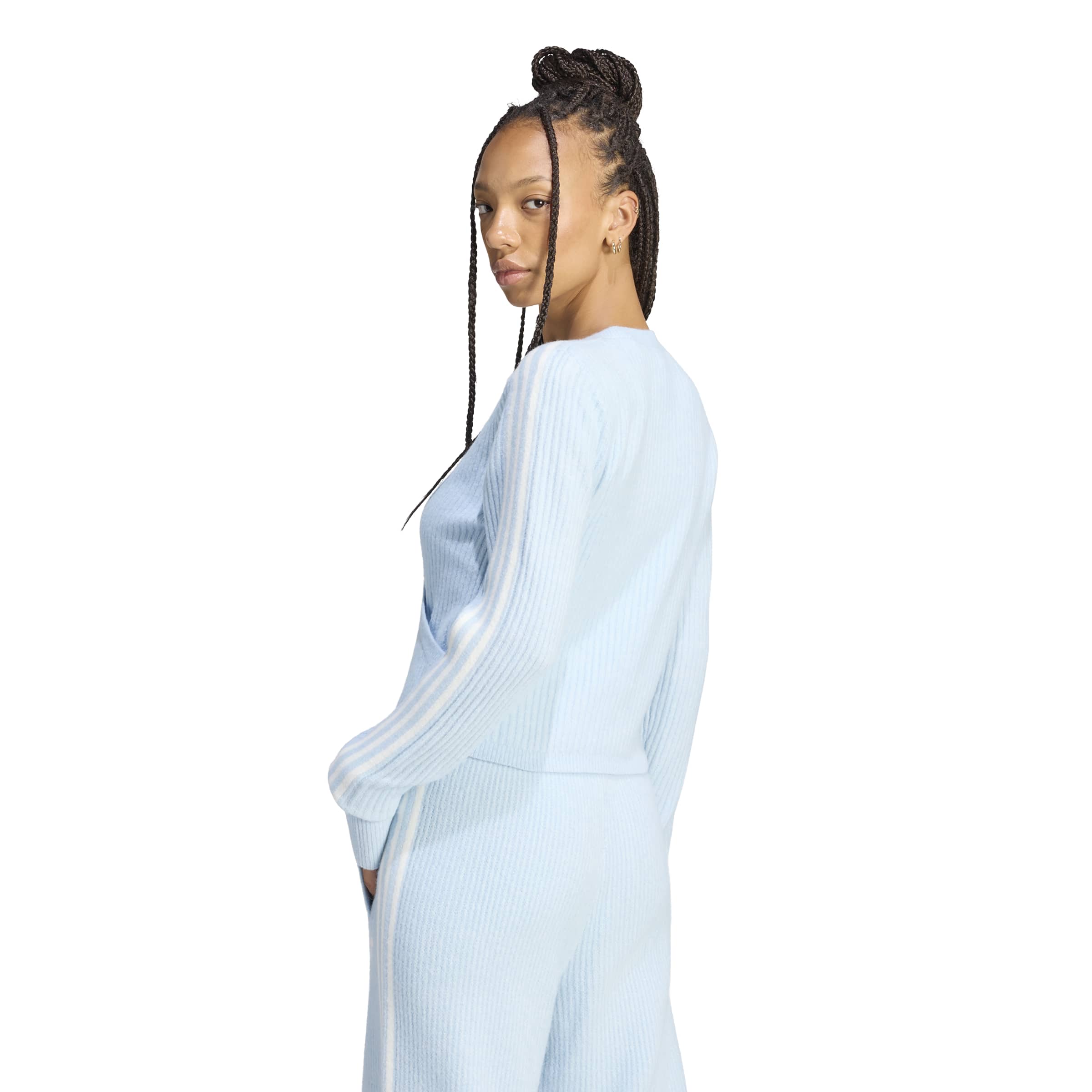 Adidas x Jennie Womens Knitted Wrap Around Cardigan