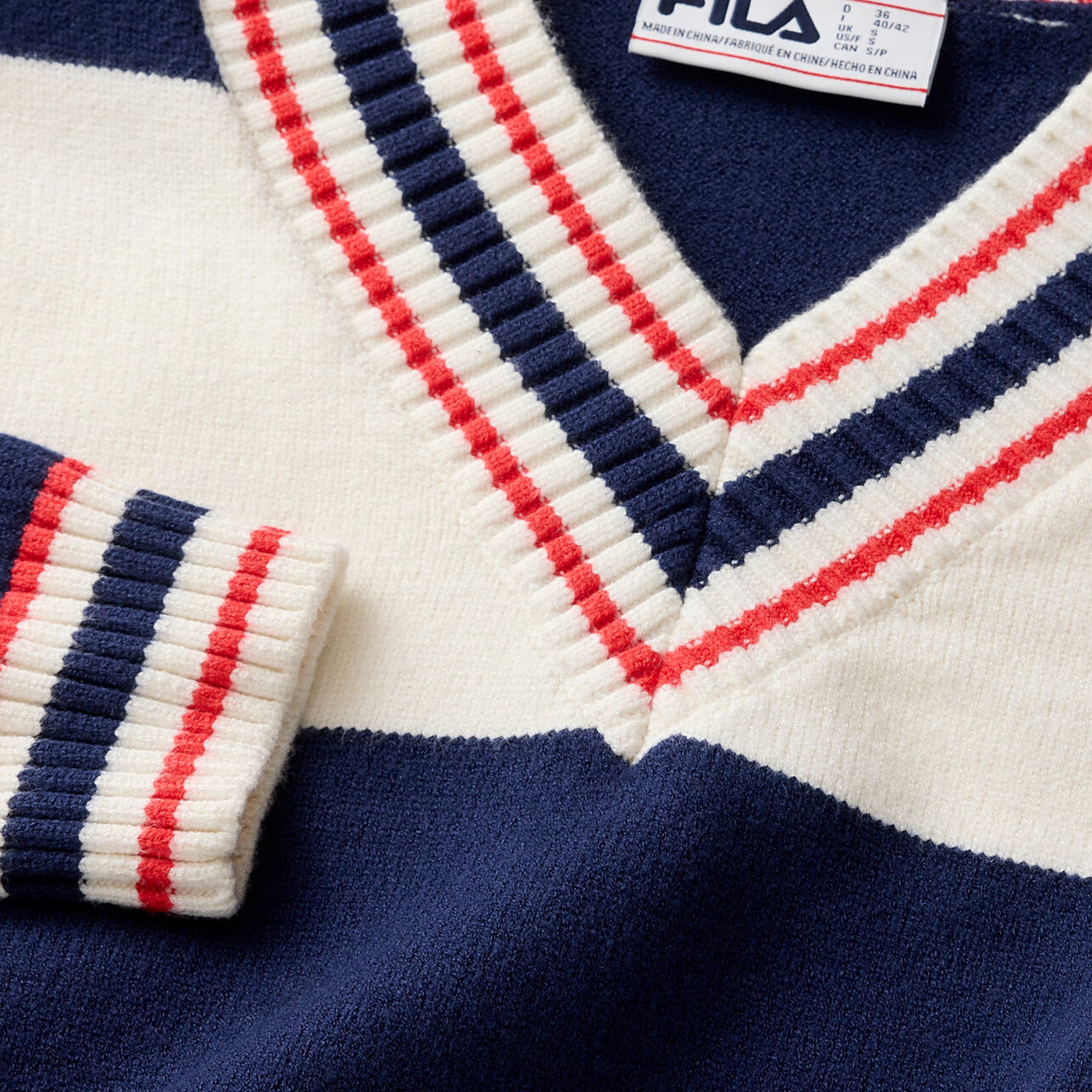 Fila Womens Varsity V-Neck Sweater