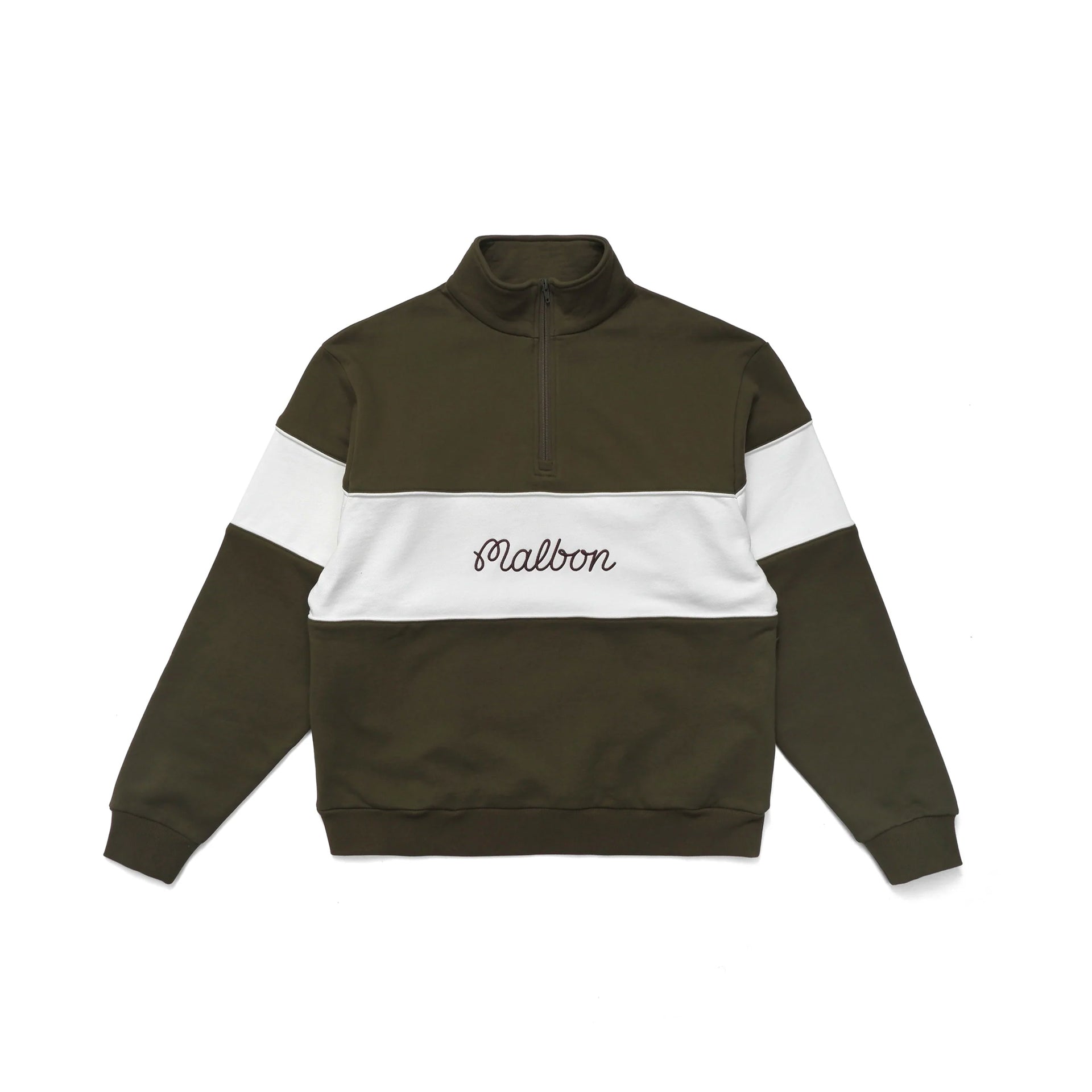 Malbon Golf Mens Collegiate Quarter Zip