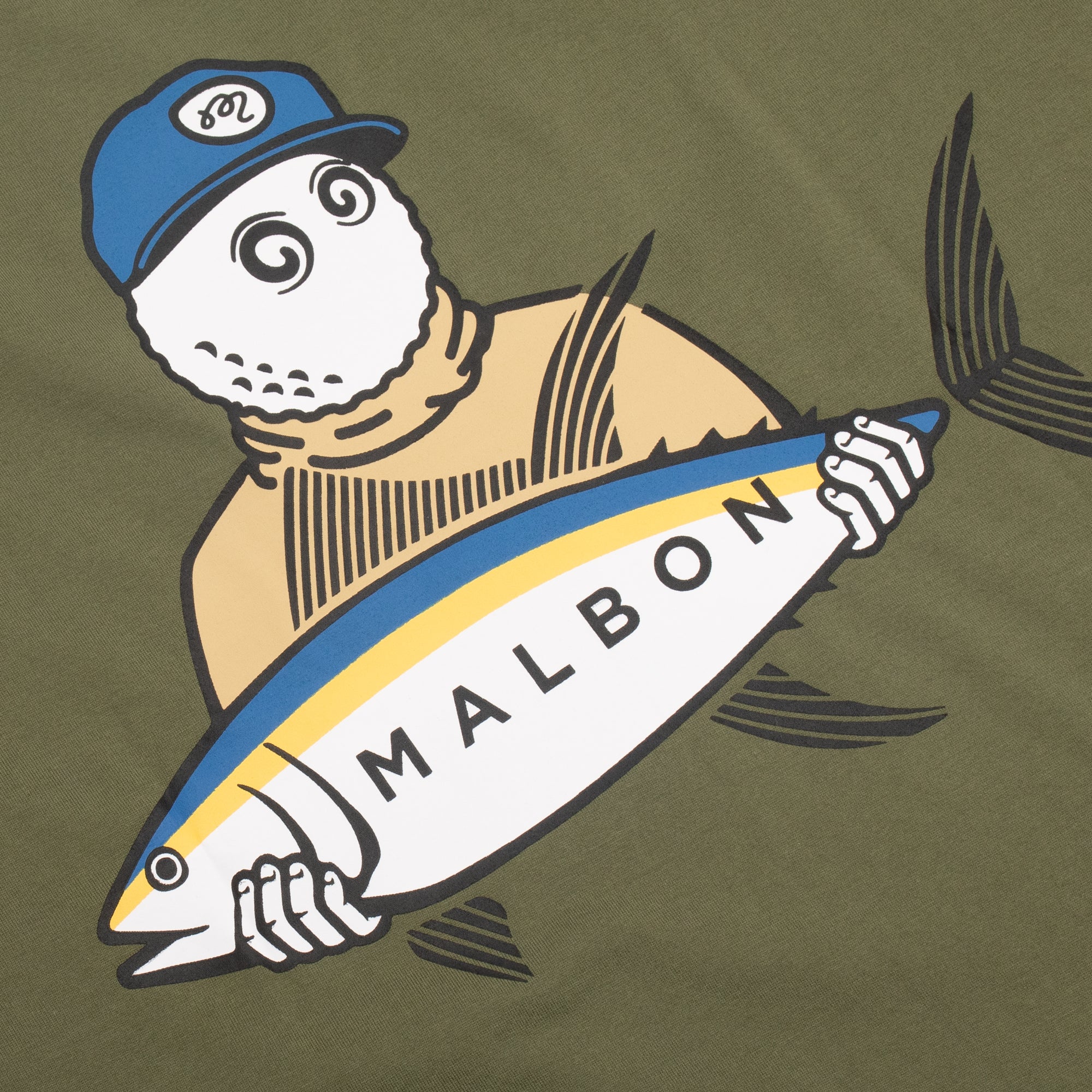 Malbon Golf Mens Golf & Tackle Tuna SS Tee