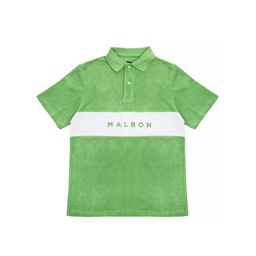 Malbon Golf Malbon Golf Mens Clearwater Terry Polo Shirt