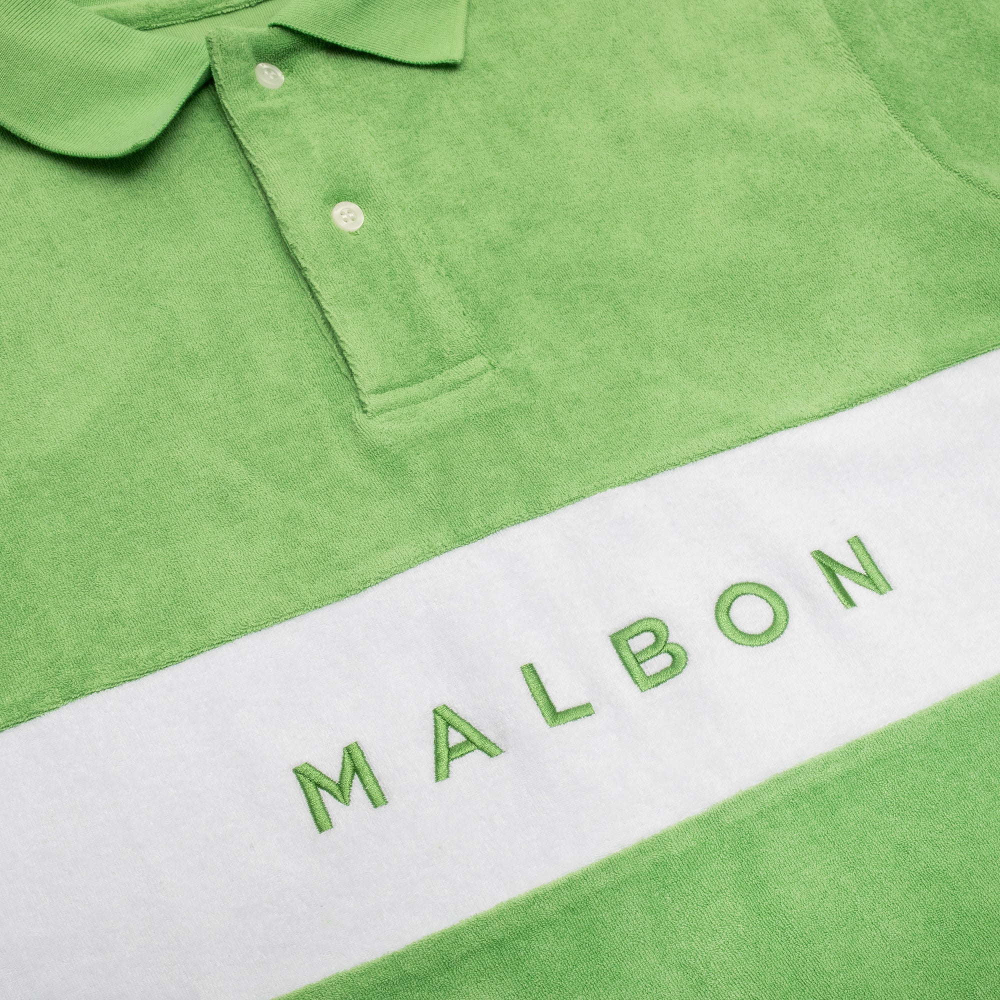 Malbon Golf Mens Clearwater Terry Polo Shirt