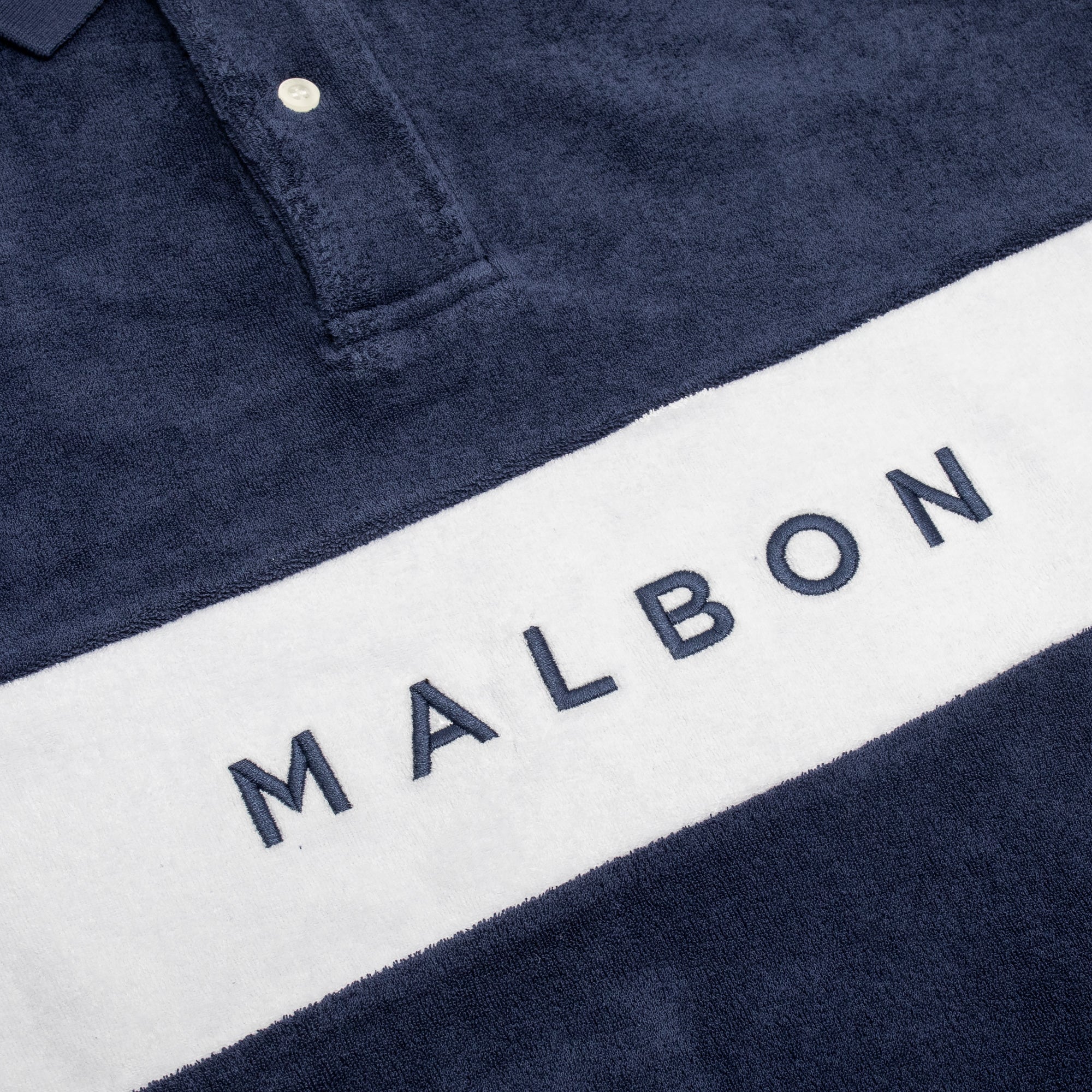 Malbon Golf Mens Clearwater Terry Polo Shirt