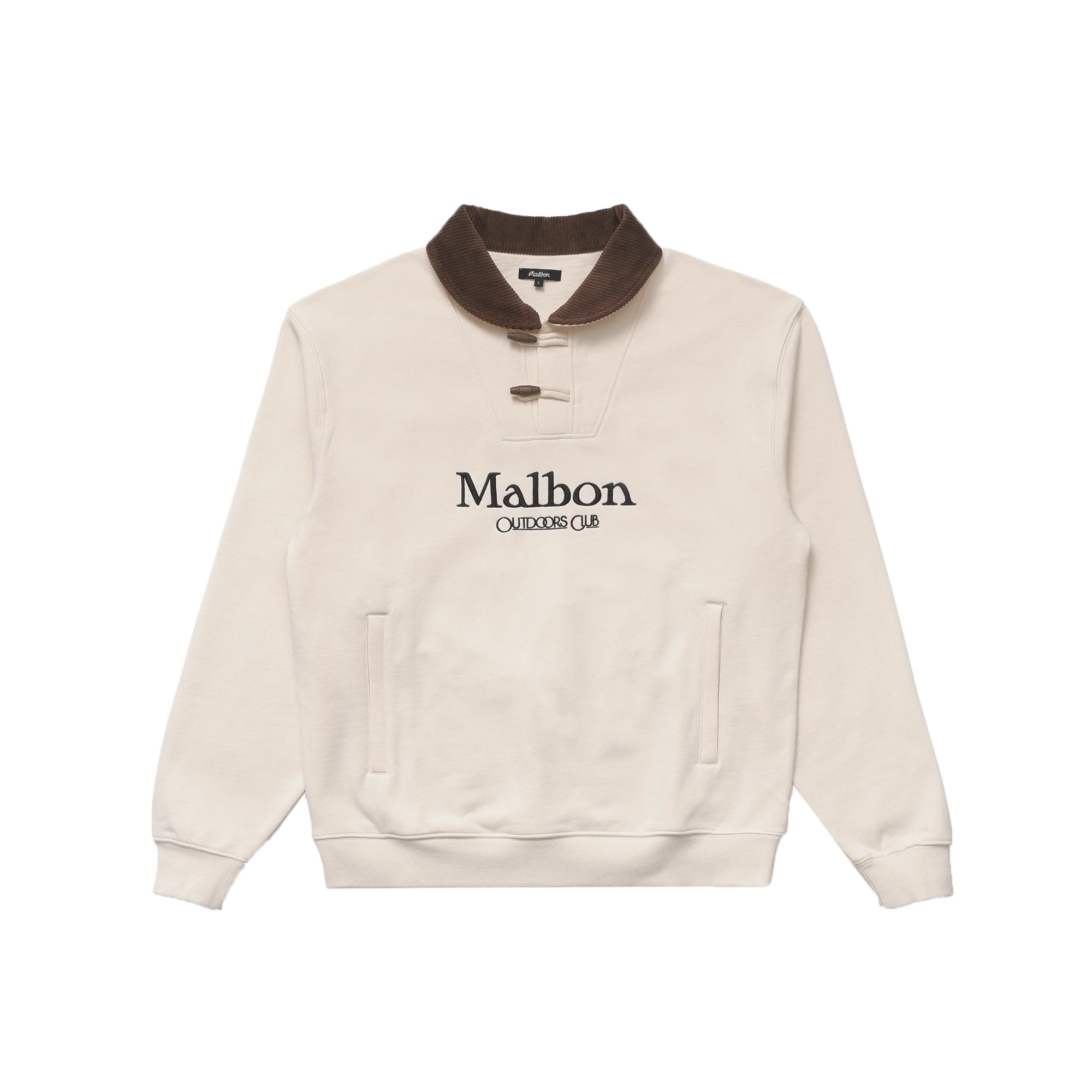Malbon Golf Mens Flint Shawl Crewneck – Extra Butter