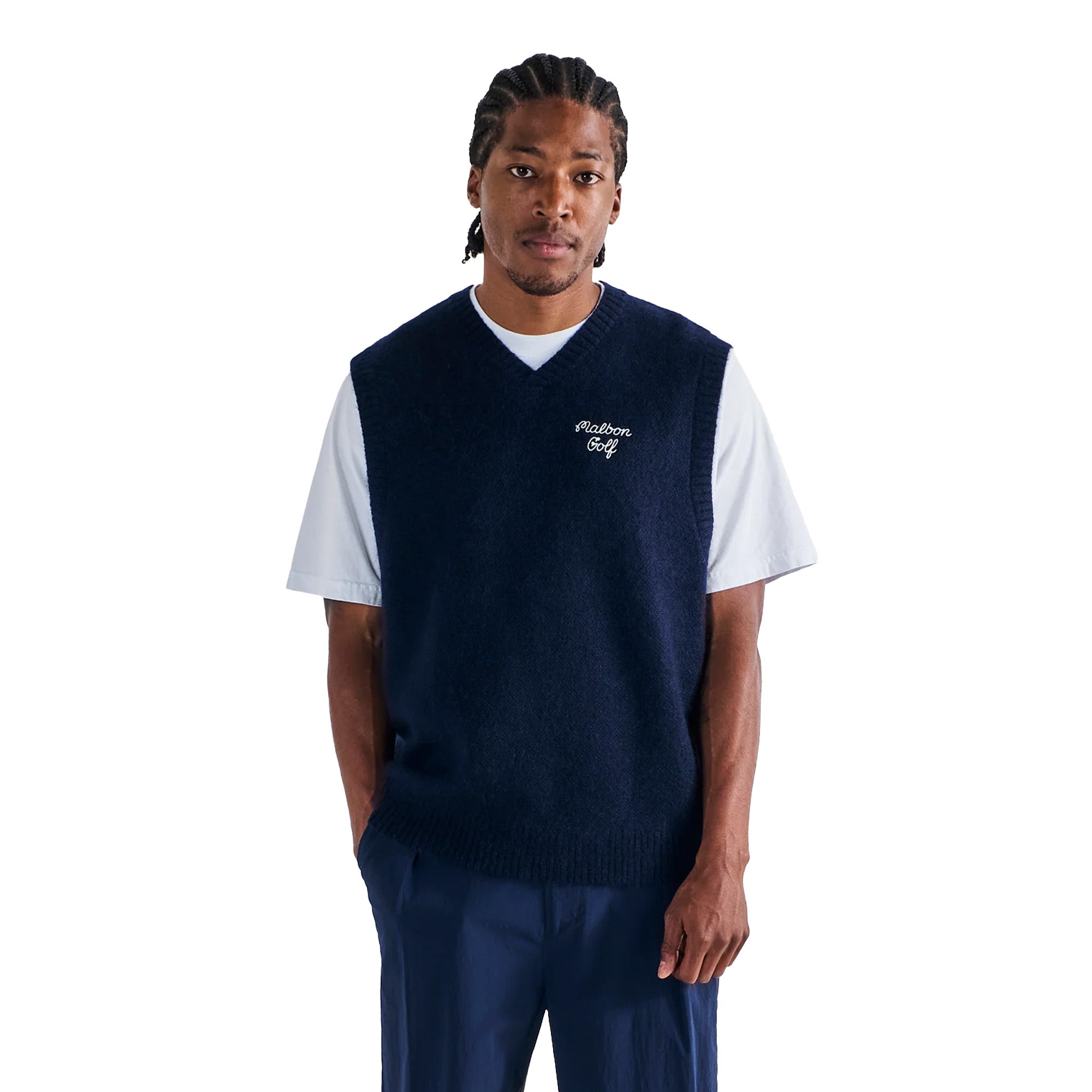 Malbon Golf Mens Domenica Vest – Extra Butter