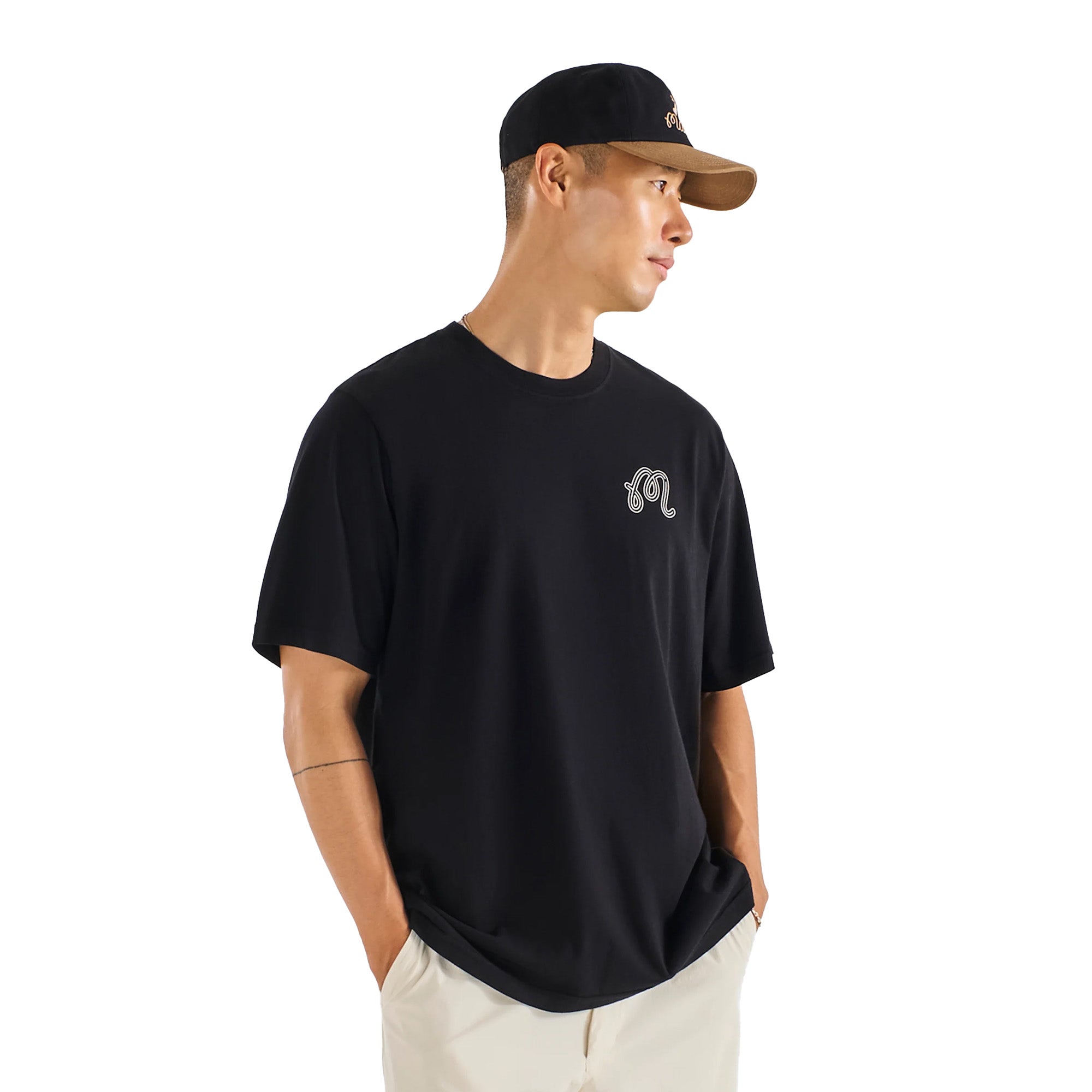 Malbon Golf Mens Bermuda Hawk & Dove Tee
