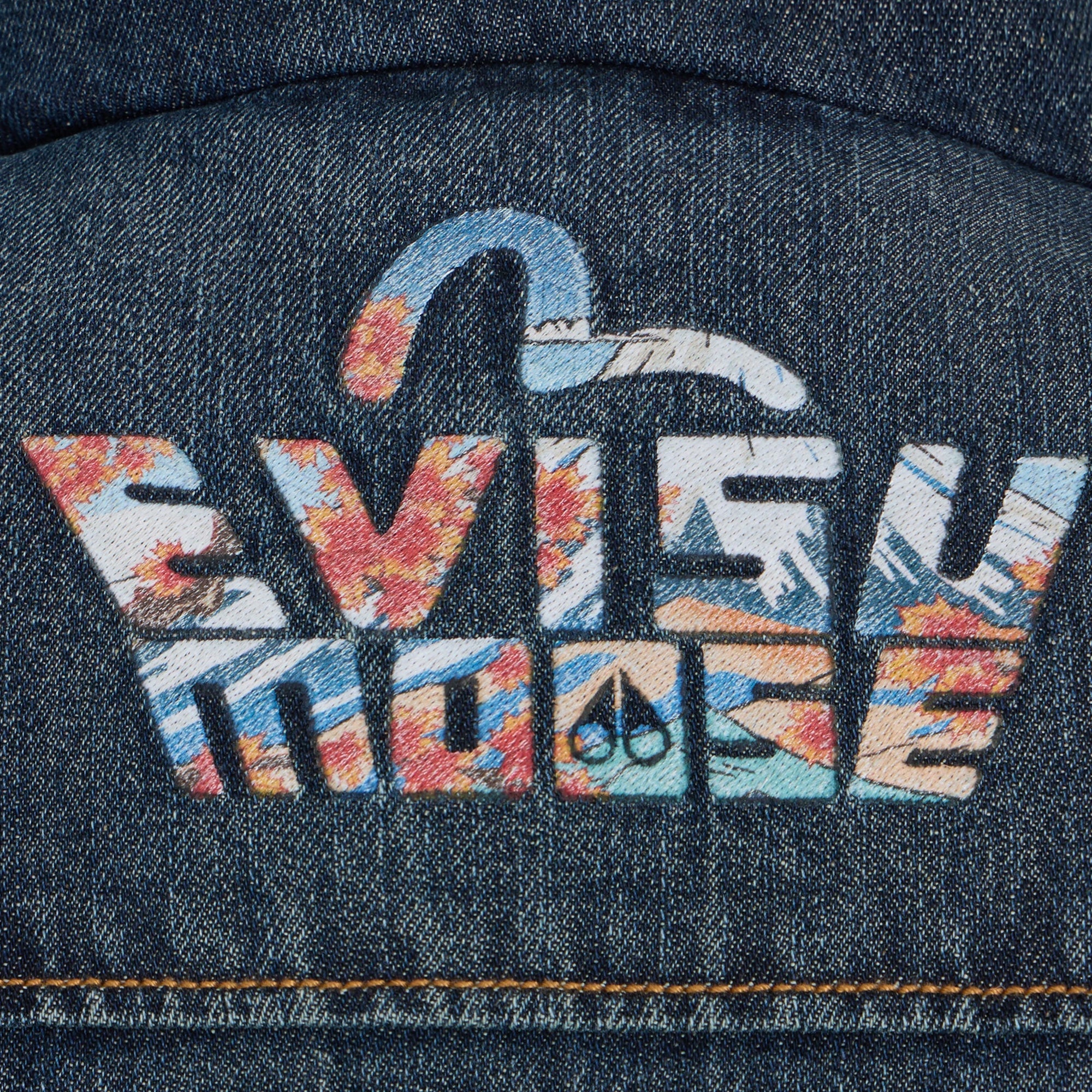 Moose Knuckles x Evisu Mens Denim Down Bomber Jacket